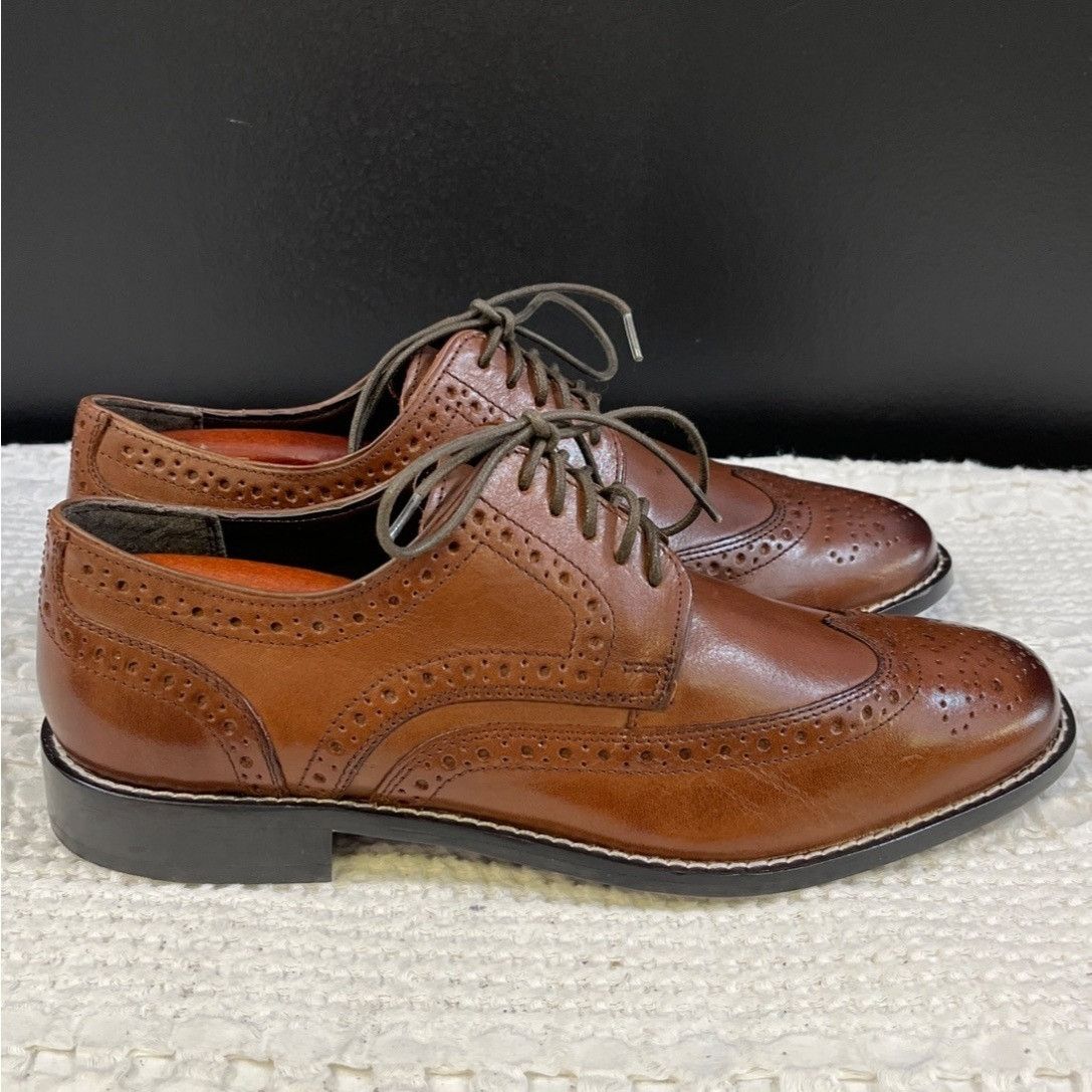 Nunn Bush Nunn Bush Men's Brown Leather Shoes/Oxfords Size 8.5M SKU 51 Size US 8.5 / EU 41-42 - 3 Thumbnail