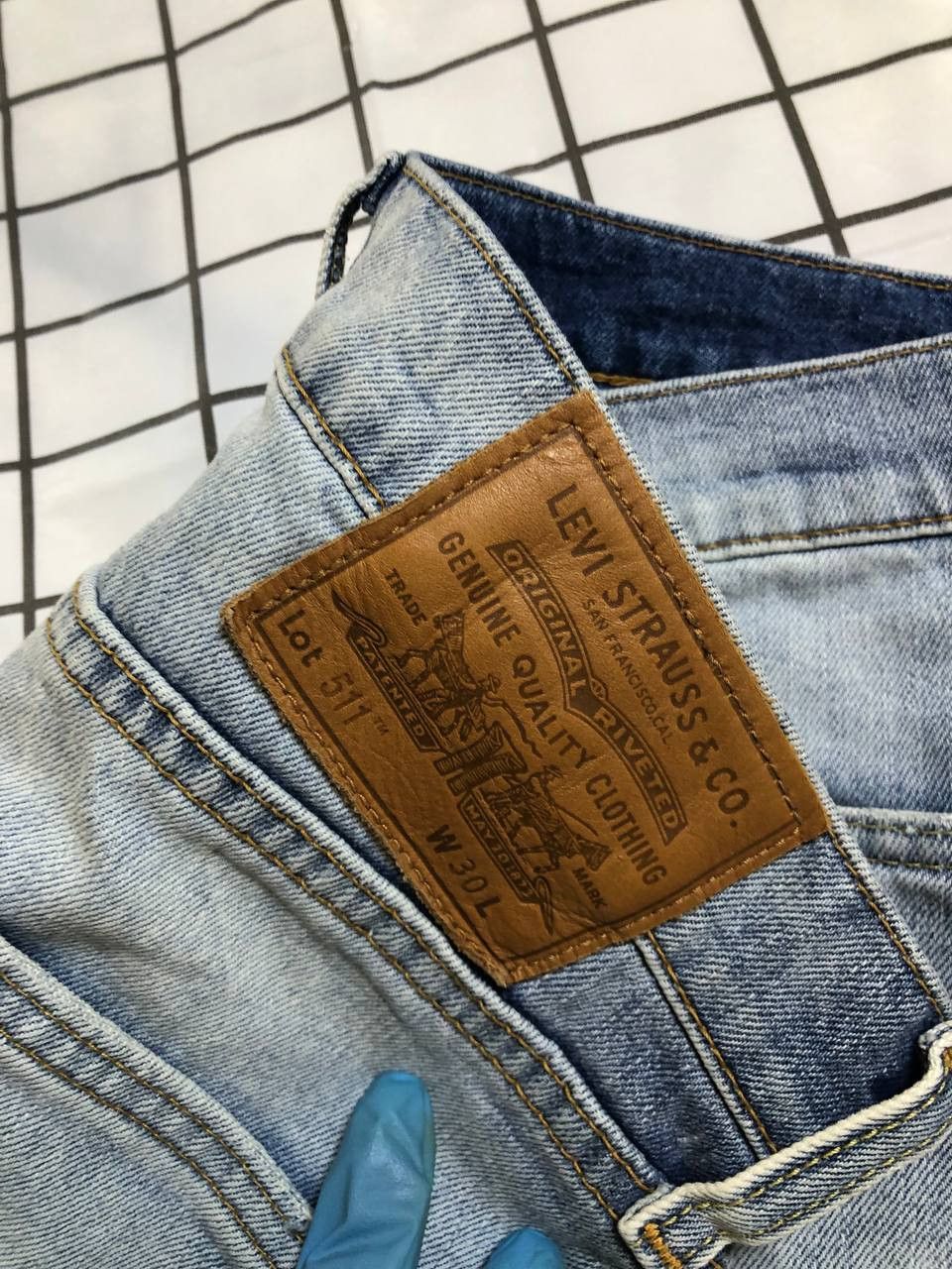 Levi's Levi's Premium Low Loose Straight Leg Zip Fly Jeans Size US 30 / EU 46 - 15 Thumbnail