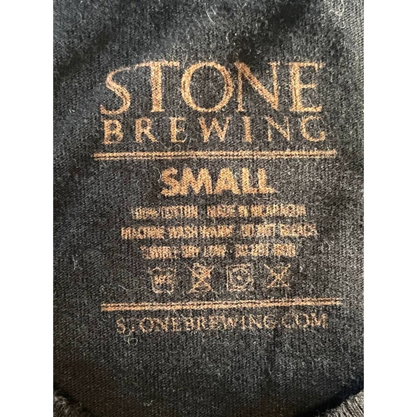 Vintage Stone Brewing Company Shirt Mens Small Black Crew Neck Short Sleeve Graphic T-Shirt Size US S / EU 44-46 / 1 - 5 Thumbnail