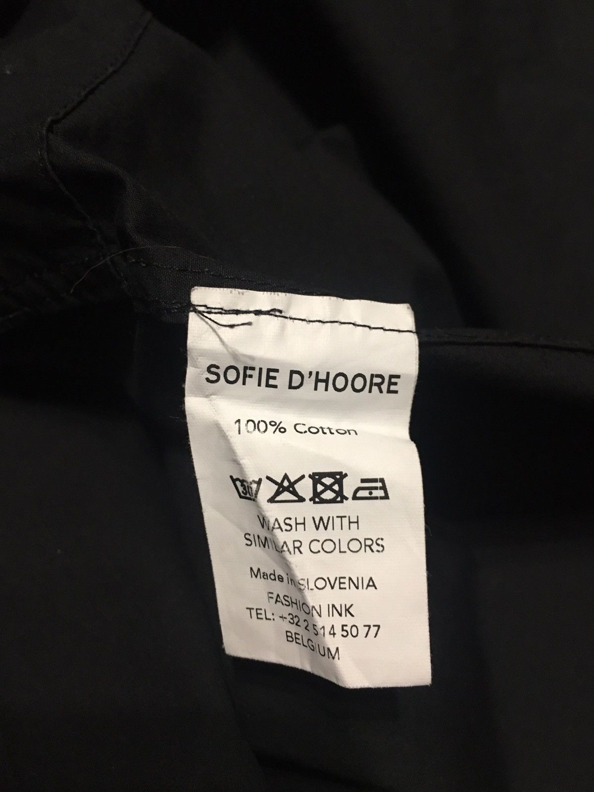 Designer × SOFIE D'HOORE Sofie D’hoore Cotton Black Oversized Dress Size EU 40 Size S / US 4 / IT 40 - 9 Thumbnail