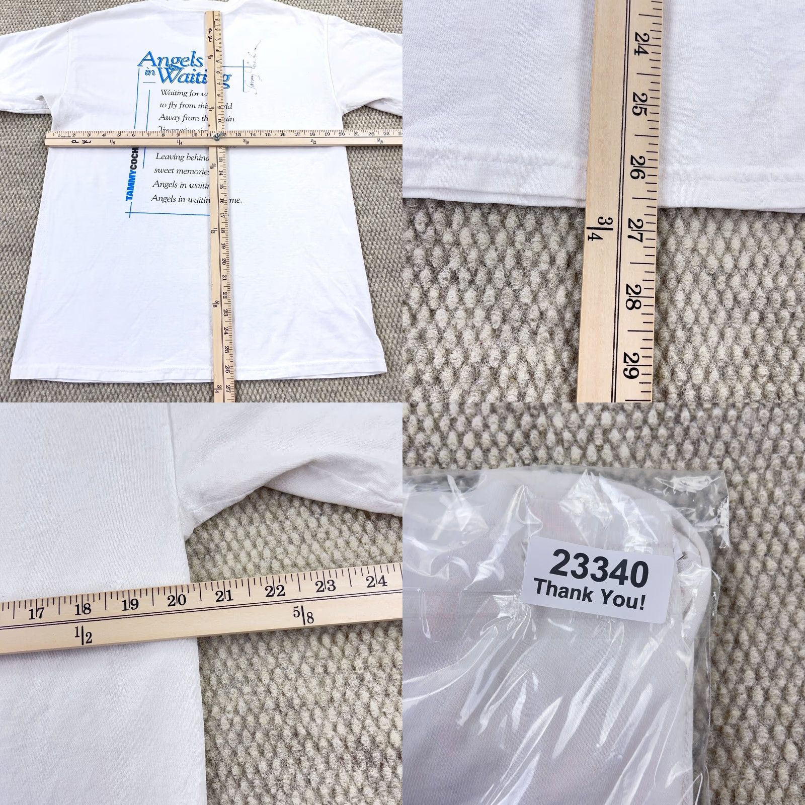 Gildan Vintage Tammy Cochran Shirt Adult M White Gildan T-Shirt Band Graphic Print Short Sleeve Crew Neck Cotton Knit Men Mens Size US M / EU 48-50 / 2 - 8 Thumbnail