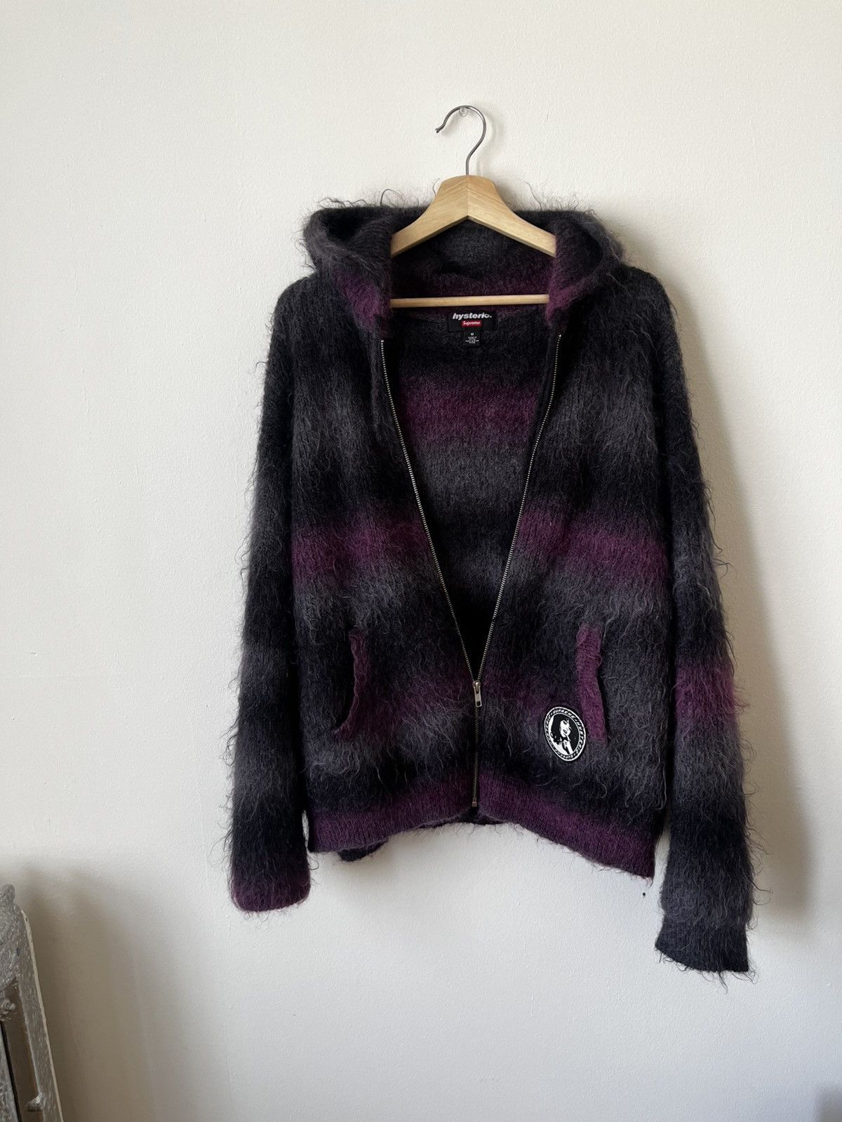 Supreme®/ HYSTERIC GLAMOUR Mohair Zip Up Hooded Sweater