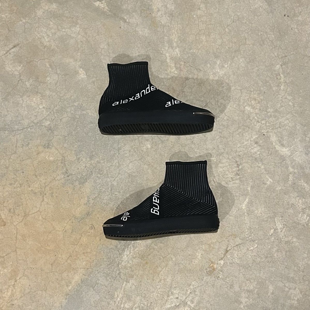 Alexander Wang × Designer Alexander Wang Pia Logo Knit Sock Sneaker EU 38.5 Size US 5.5 / EU 38 - 2 Thumbnail