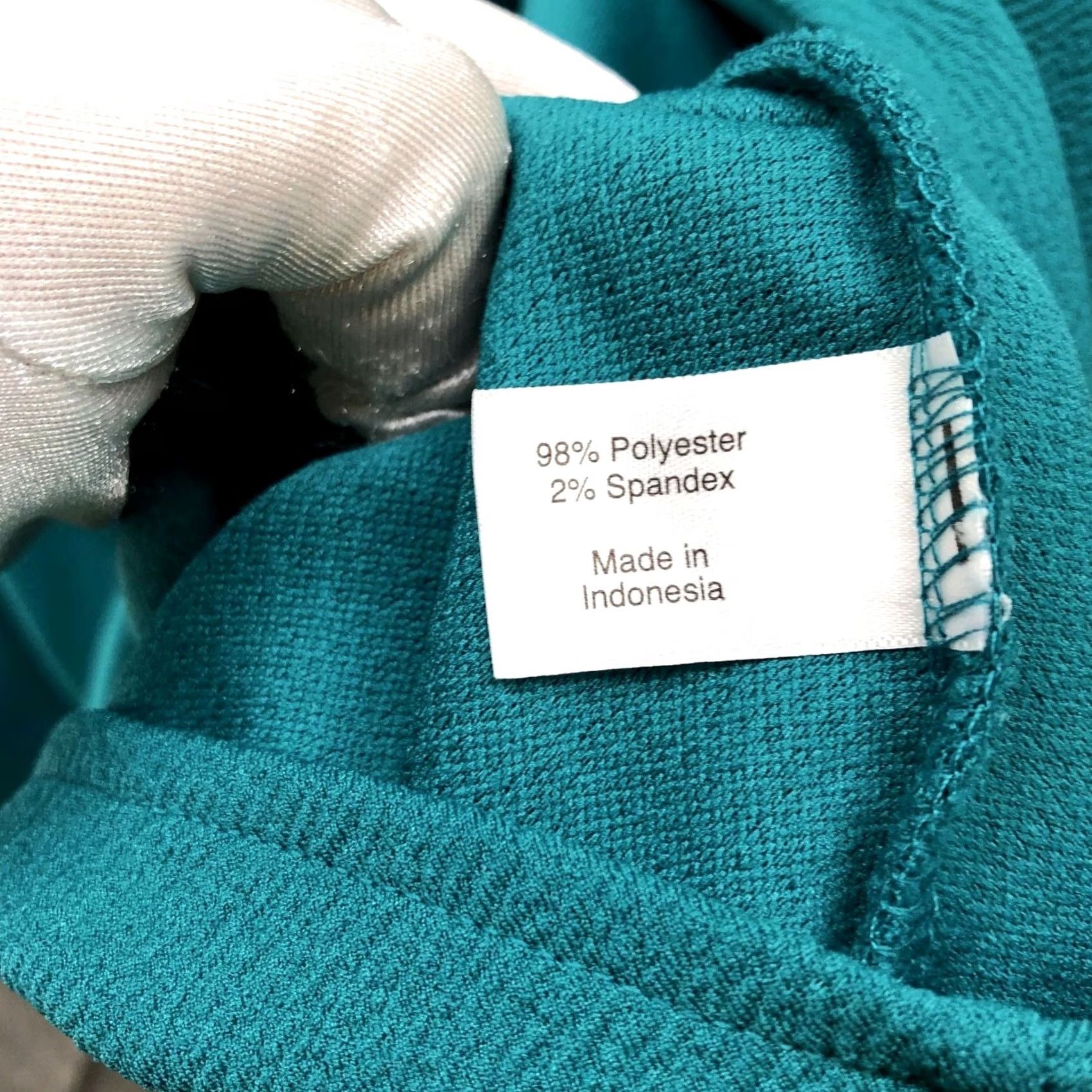 Vintage Lane Bryant Blouse Womens 24 Teal Sleeveless V-Neck Knit Polyester Size 4XL / US 24-26 - 6 Thumbnail