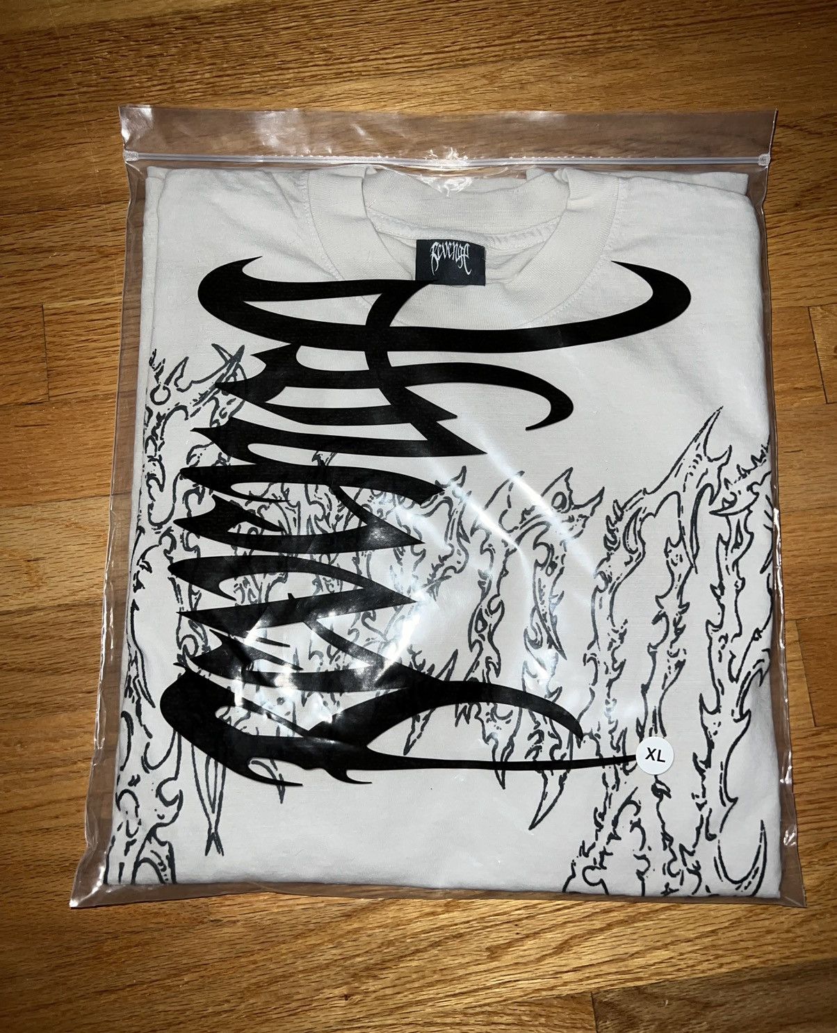 image of Revenge Dantes Paradise Tee Cement in White, Men's (Size XL)