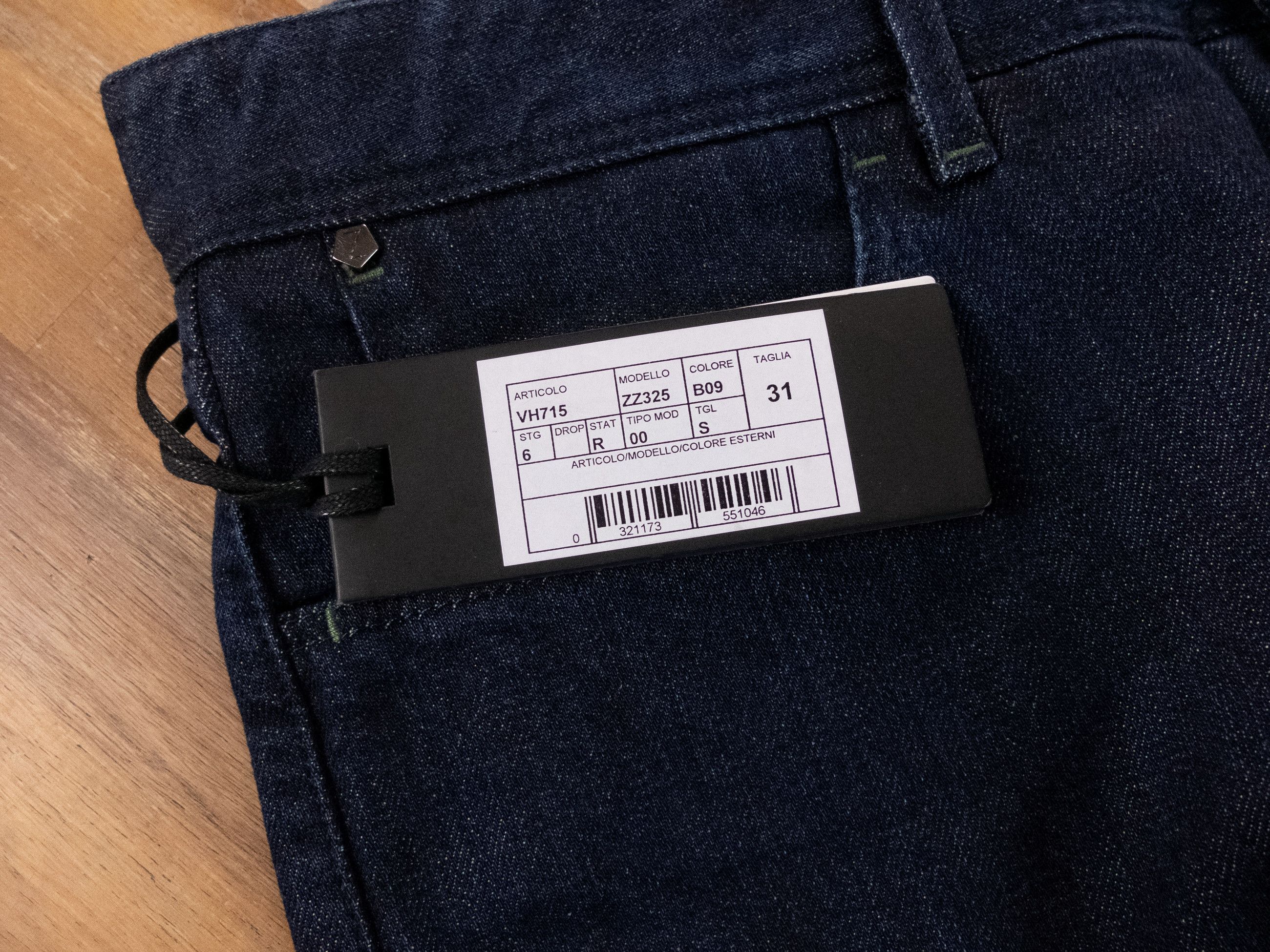 Z Zegna Z ZEGNA straight leg navy blue jeans Size 31 authentic NWT Size US 31 - 3 Thumbnail