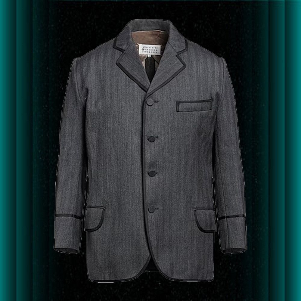 image of Maison Margiela O1Y0224 Blazers In Steel Grey, Men's (Size Small)
