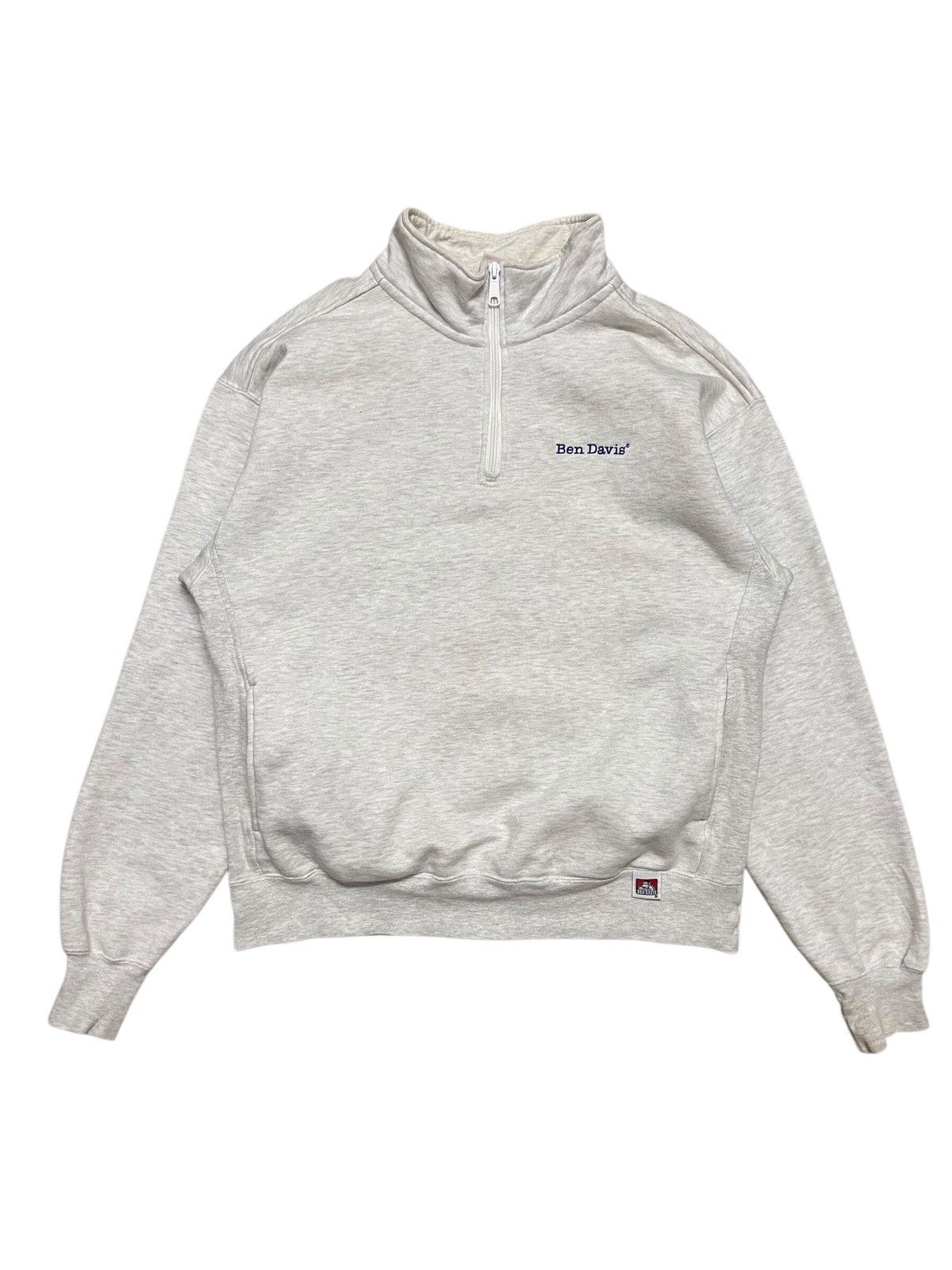 Ben Davis × Vintage Vintage Ben Davis Halfzipper Pullover Sweatshirt Size US L / EU 52-54 / 3 - 1 Thumbnail