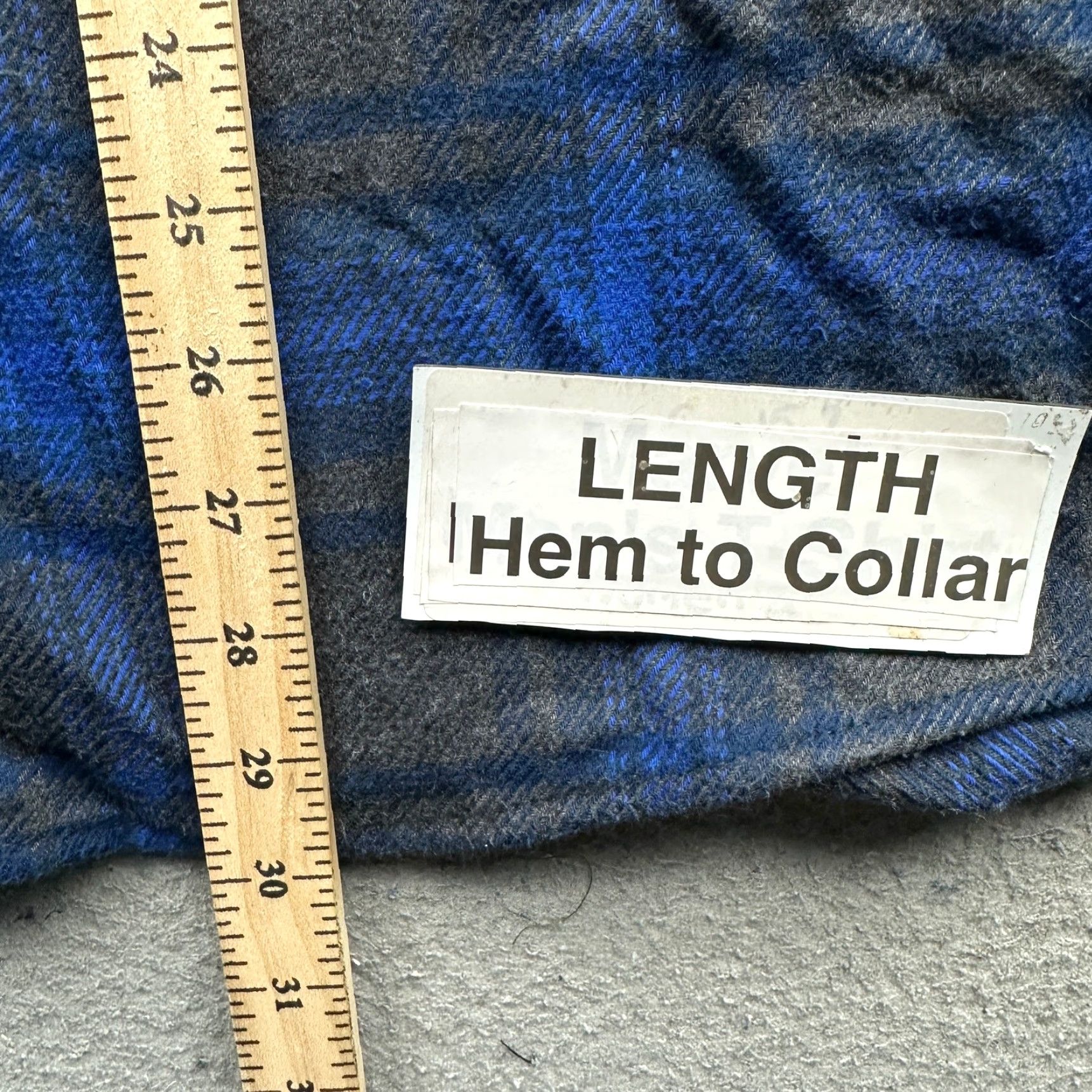 Orvis Orvis Big Bear Heavyweight Flannel Shirt Mens 2XL Blue Plaid Long Sleeve Gray Shirt Size US XXL / EU 58 / 5 - 5 Thumbnail