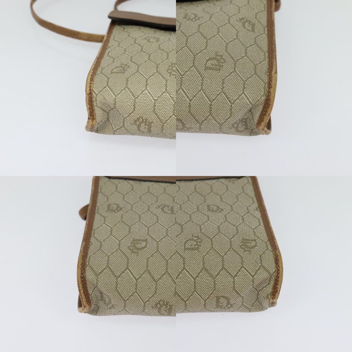 Dior DIOR Honeycomb Canvas Shoulder Bag Pvc Beige Size ONE SIZE - 10 Thumbnail