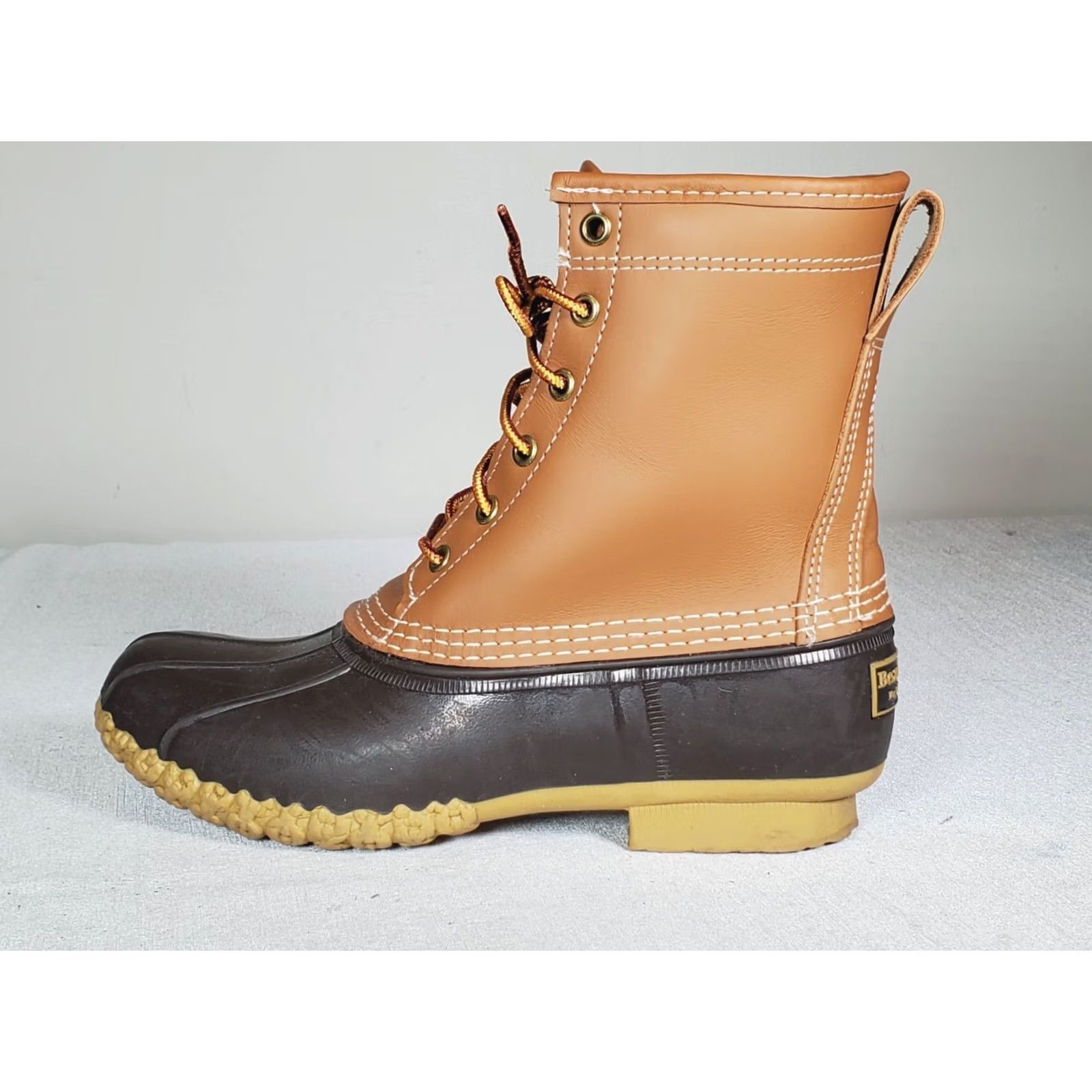 Vintage L.L.Bean Boots Duck Boot 8" Gore-Tex Thinsulate Tan Leather Women's US 7 M Size US 7 / IT 37 - 5 Thumbnail