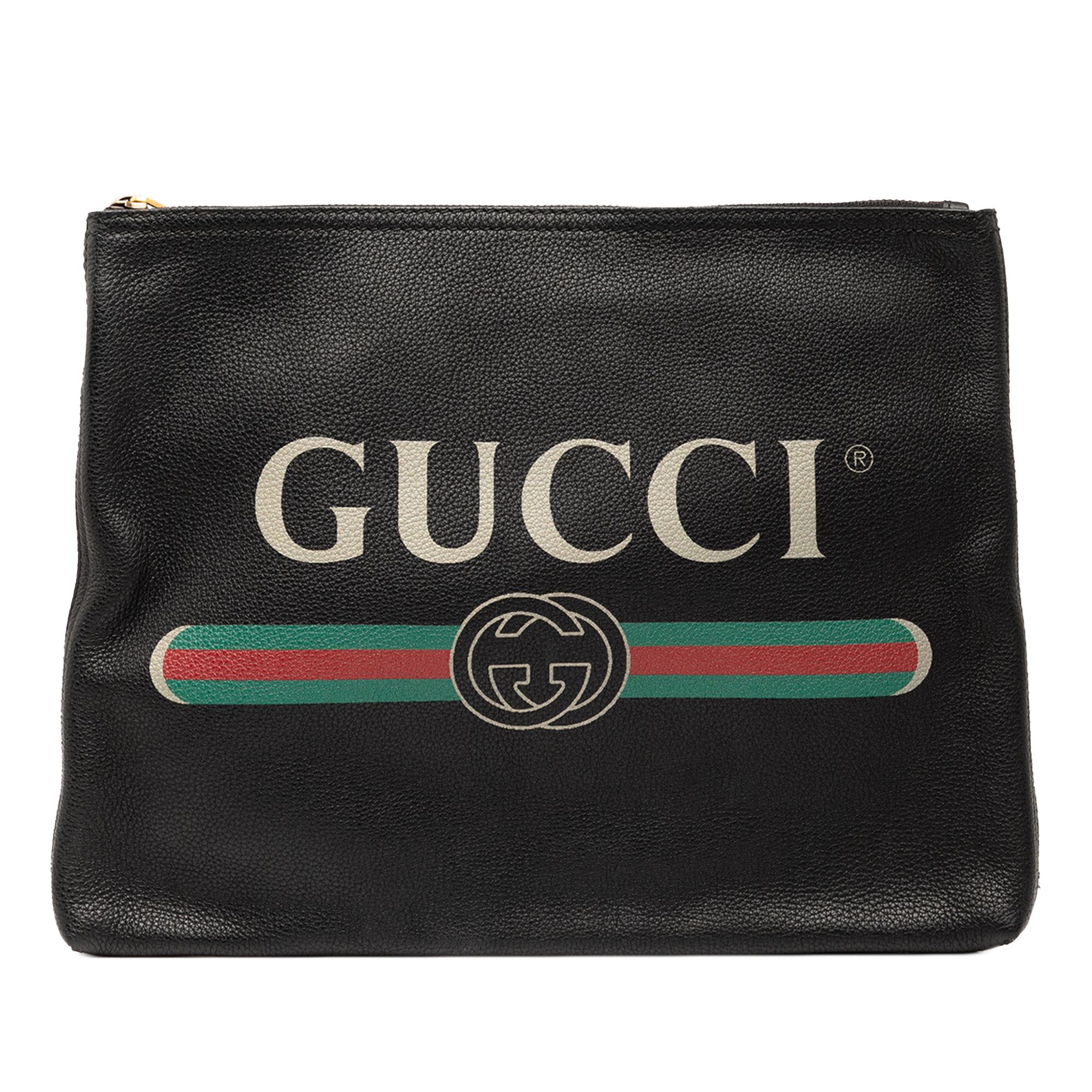 Gucci Gucci Medium Calfskin Logo Portfolio Clutch Size ONE SIZE - 1 Thumbnail
