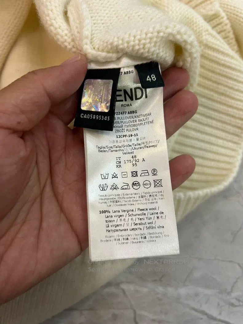 Fendi Fendi Wool Sweater with Little Monster Logo on Chest, Clas Size US M / EU 48-50 / 2 - 5 Thumbnail