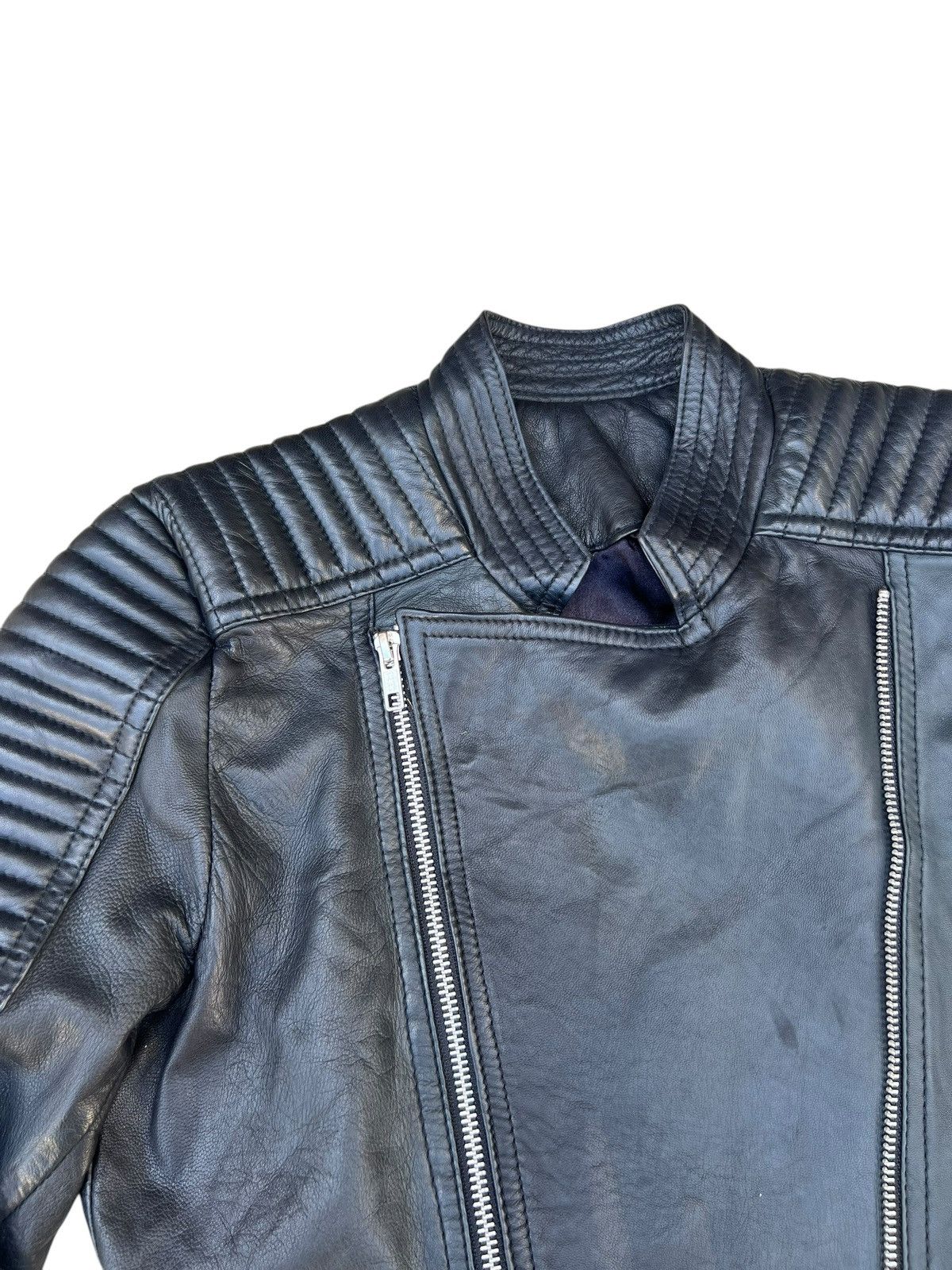 Leather Unknown Brand High Quality Napa Leather Padded Crop Jacket Size US XS / EU 42 / 0 - 5 Thumbnail