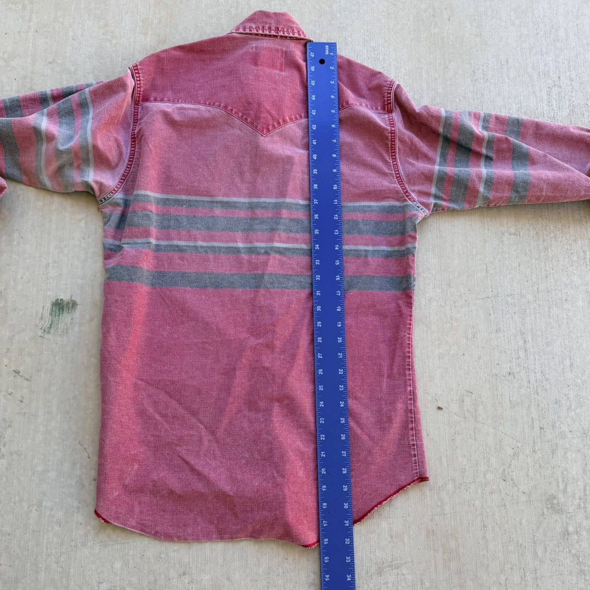 Vintage Vintage Wrangler Brushpopper Shirt Made On USA Pastel Stripe Size US L / EU 52-54 / 3 - 8 Thumbnail