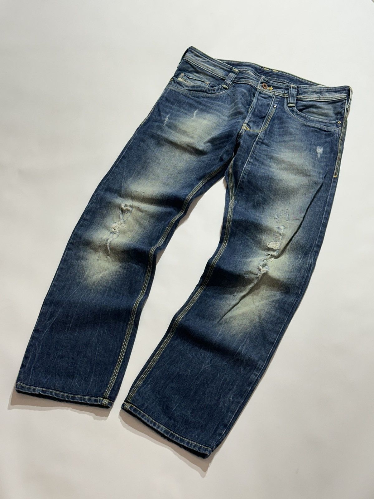 Diesel Diesel Timmen Distressed Blue Jeans Size US 33 - 3 Thumbnail