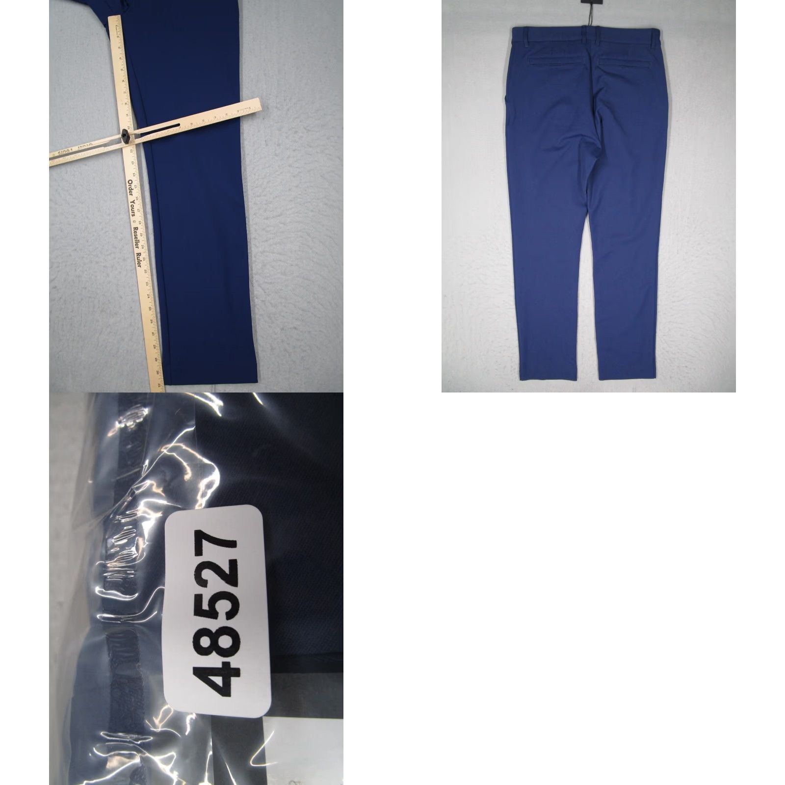 Vintage AWAY Chino Pants Men's 34 Blue Slim Fit Travel Work 34x31 Size US 34 / EU 50 - 8 Thumbnail