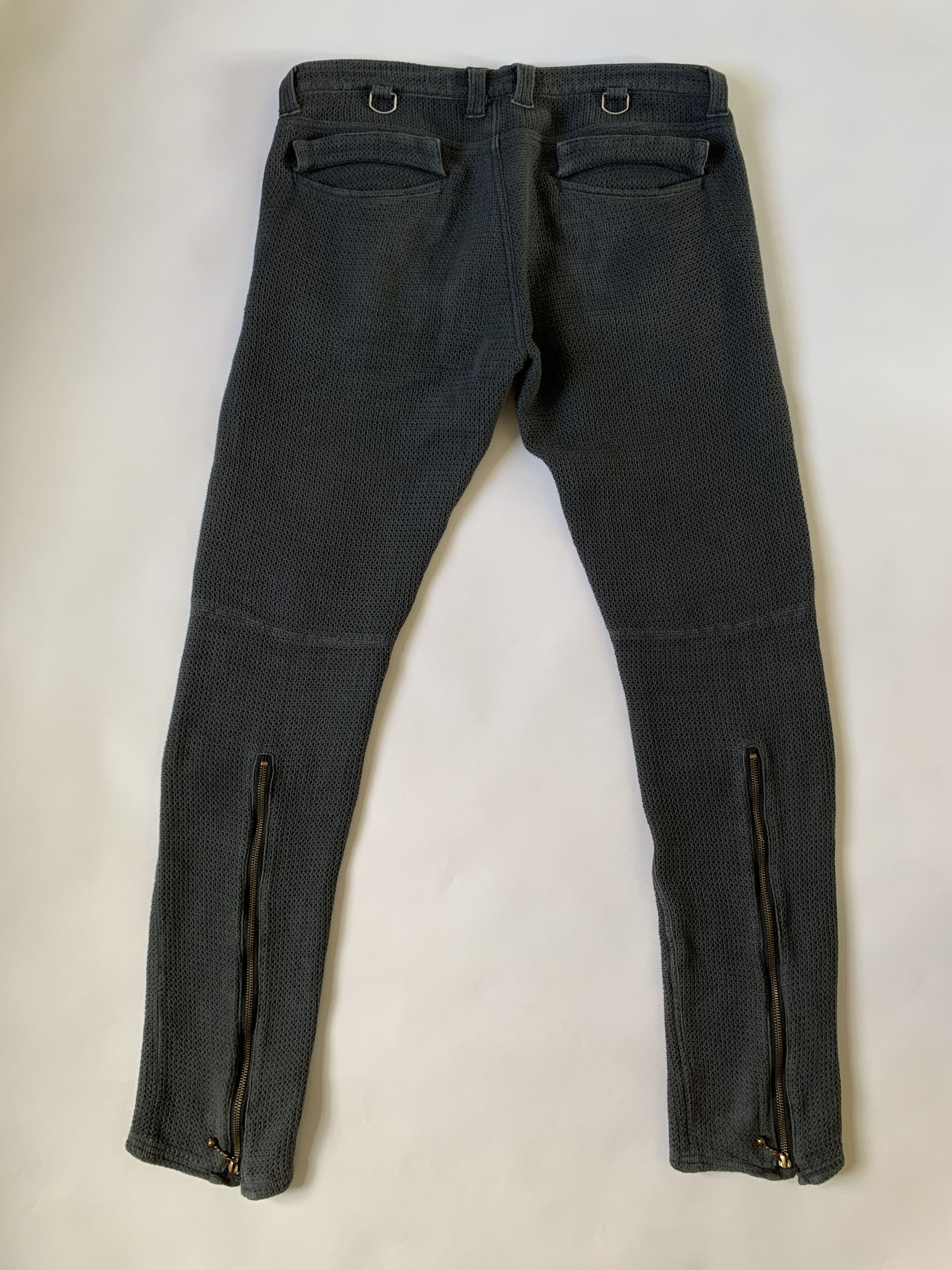Blackmeans Knit Bondage Biker Denim Size US 35 - 3 Thumbnail