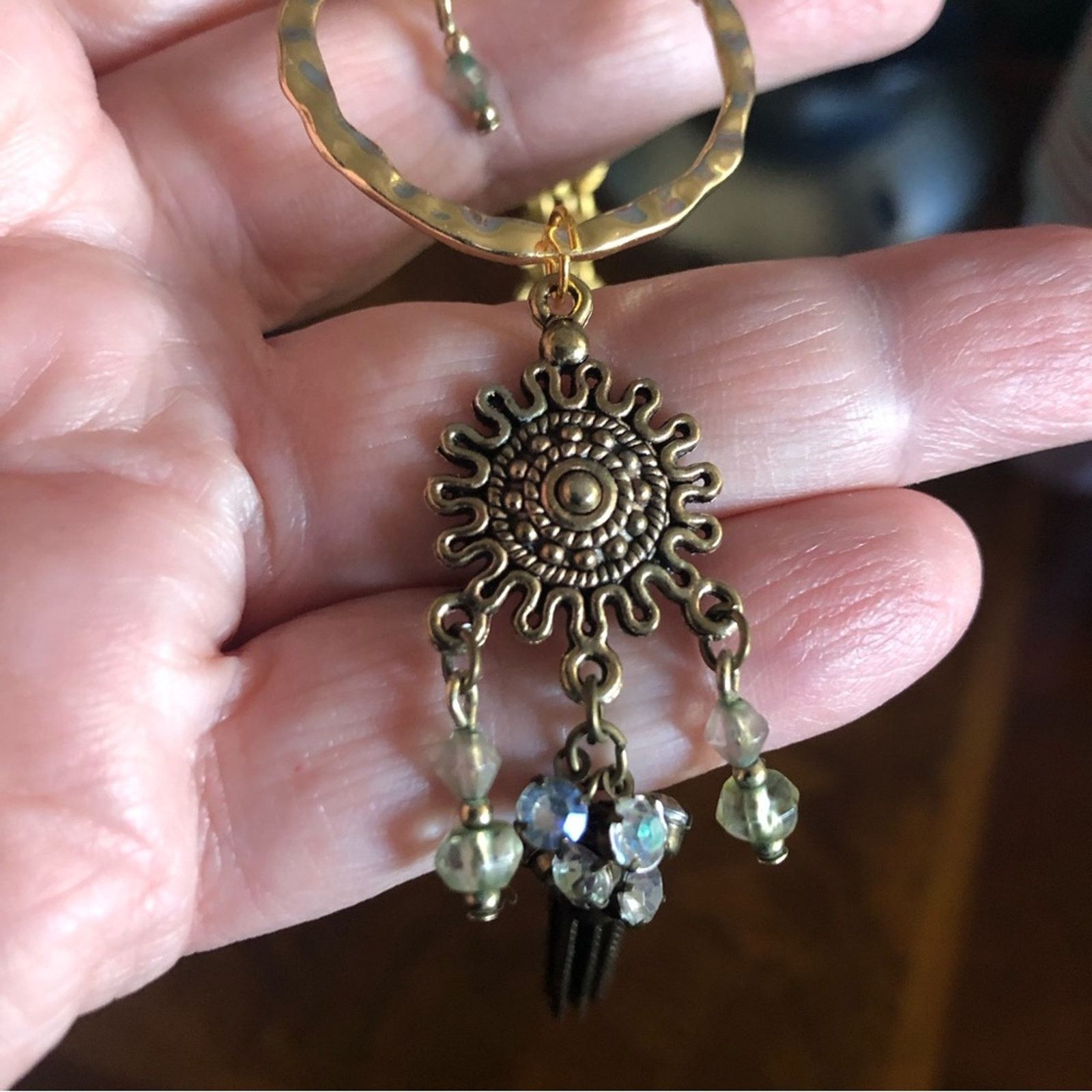 Handmade Handcrafted repurpose dangle tassel necklace Size ONE SIZE - 8 Thumbnail