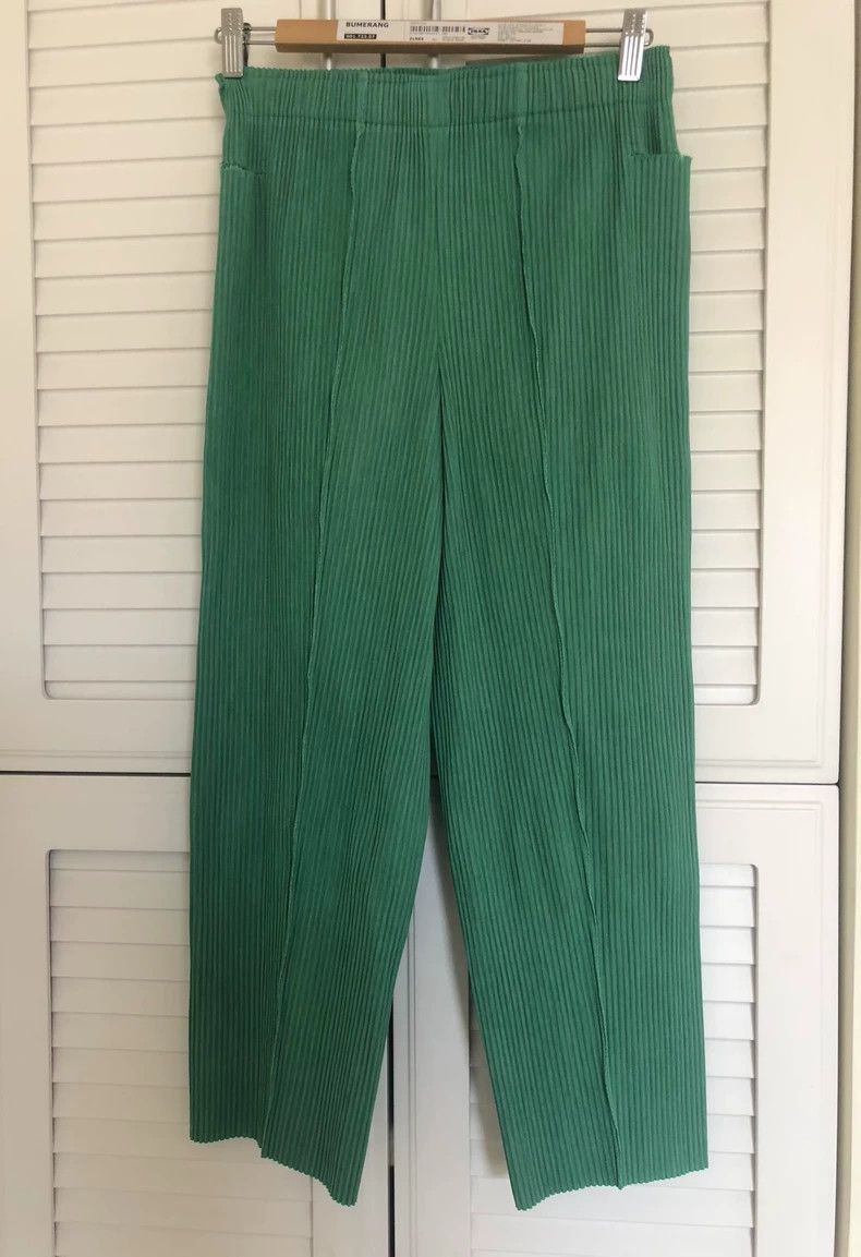 Issey Miyake issey miyake size:one size Green pleated pants Size 42" / US 20 - 1 Thumbnail