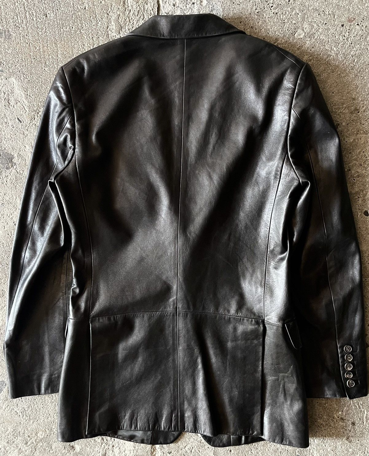 Gucci × Tom Ford Gucci - Tom Ford - 1997 - Leather Tailored Jacket Size US M / EU 48-50 / 2 - 7 Thumbnail