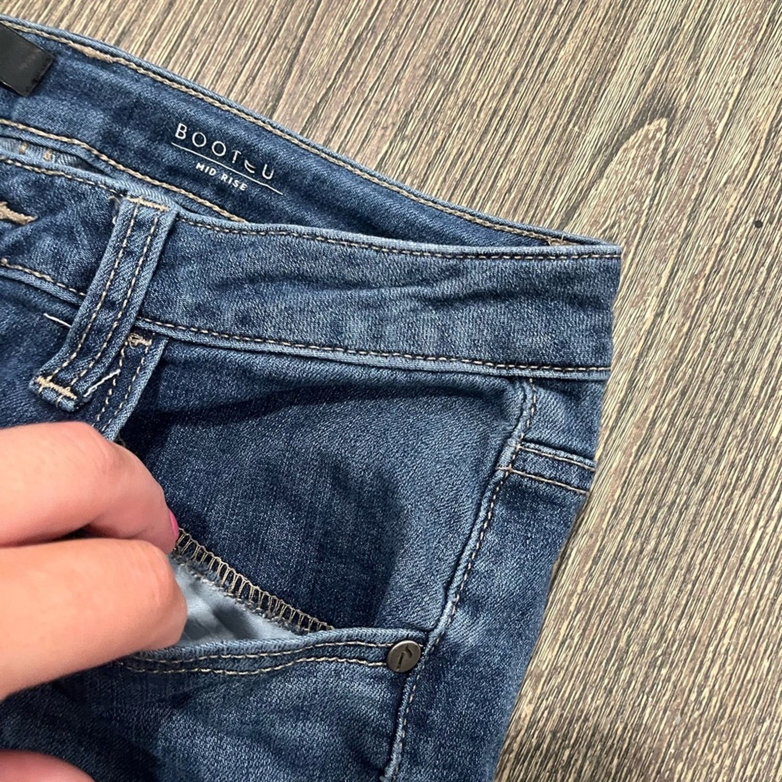 Vintage Simply Vera Wang Jeans Bootcut Mid Rise Medium Wash Size 2 Size 26" / US 2 / IT 38 - 10 Thumbnail