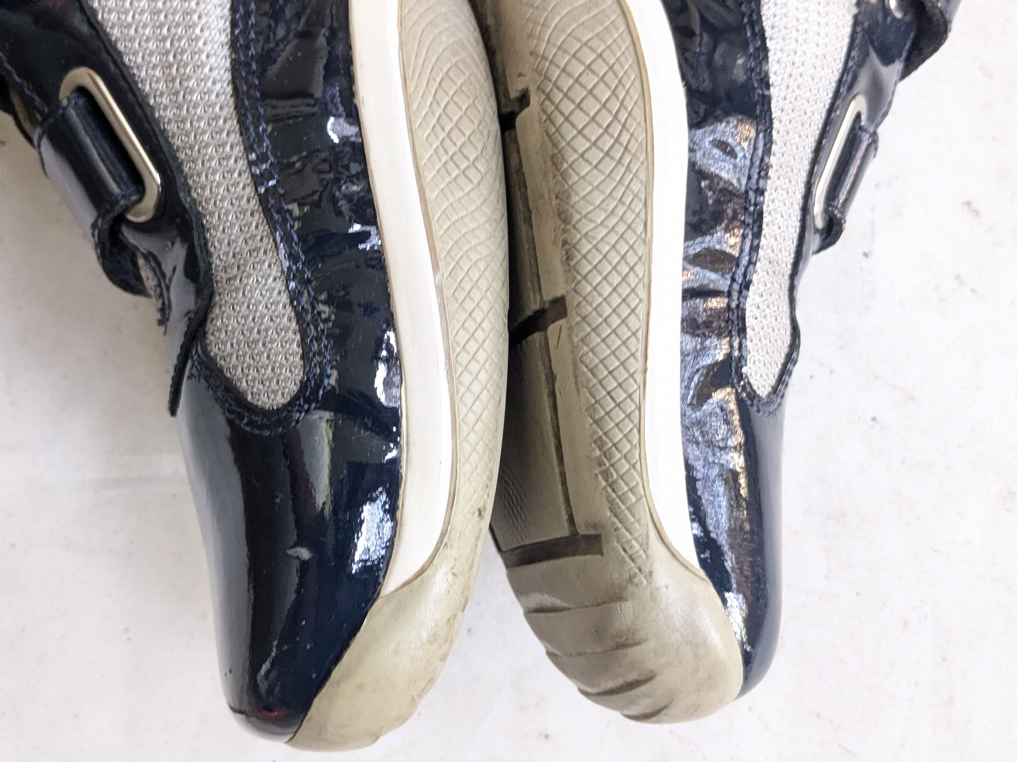 Prada Prada America's Cup Navy Blue Patent Leather 12 Straps Low Size US 12 / EU 45 - 11 Thumbnail