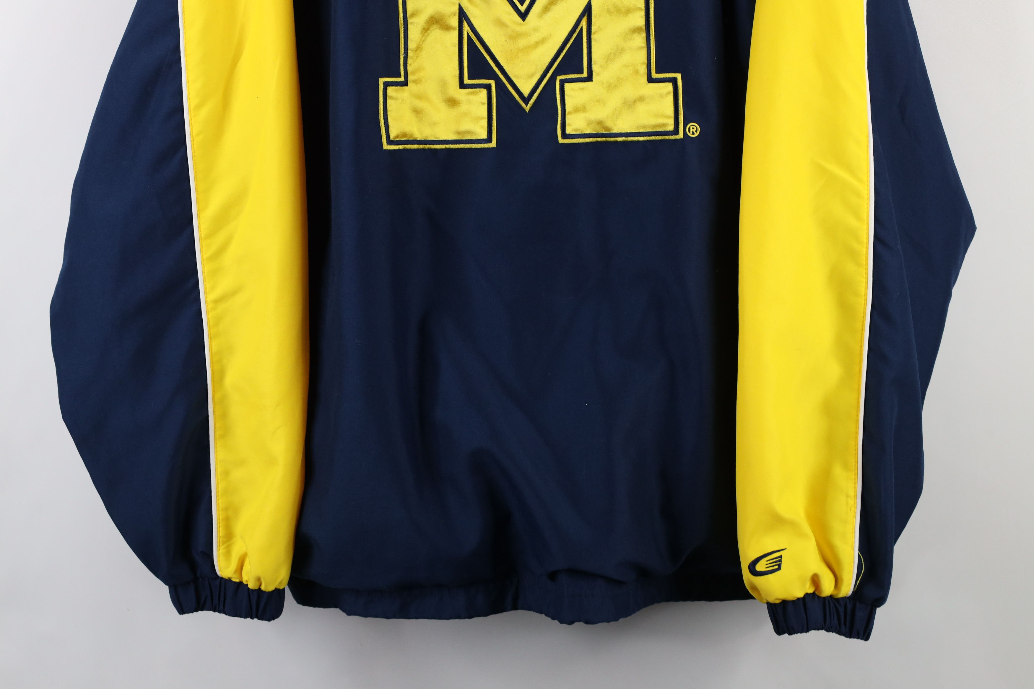 Vintage Vintage 90s University of Michigan Windbreaker Jacket Size US XL / EU 56 / 4 - 3 Thumbnail