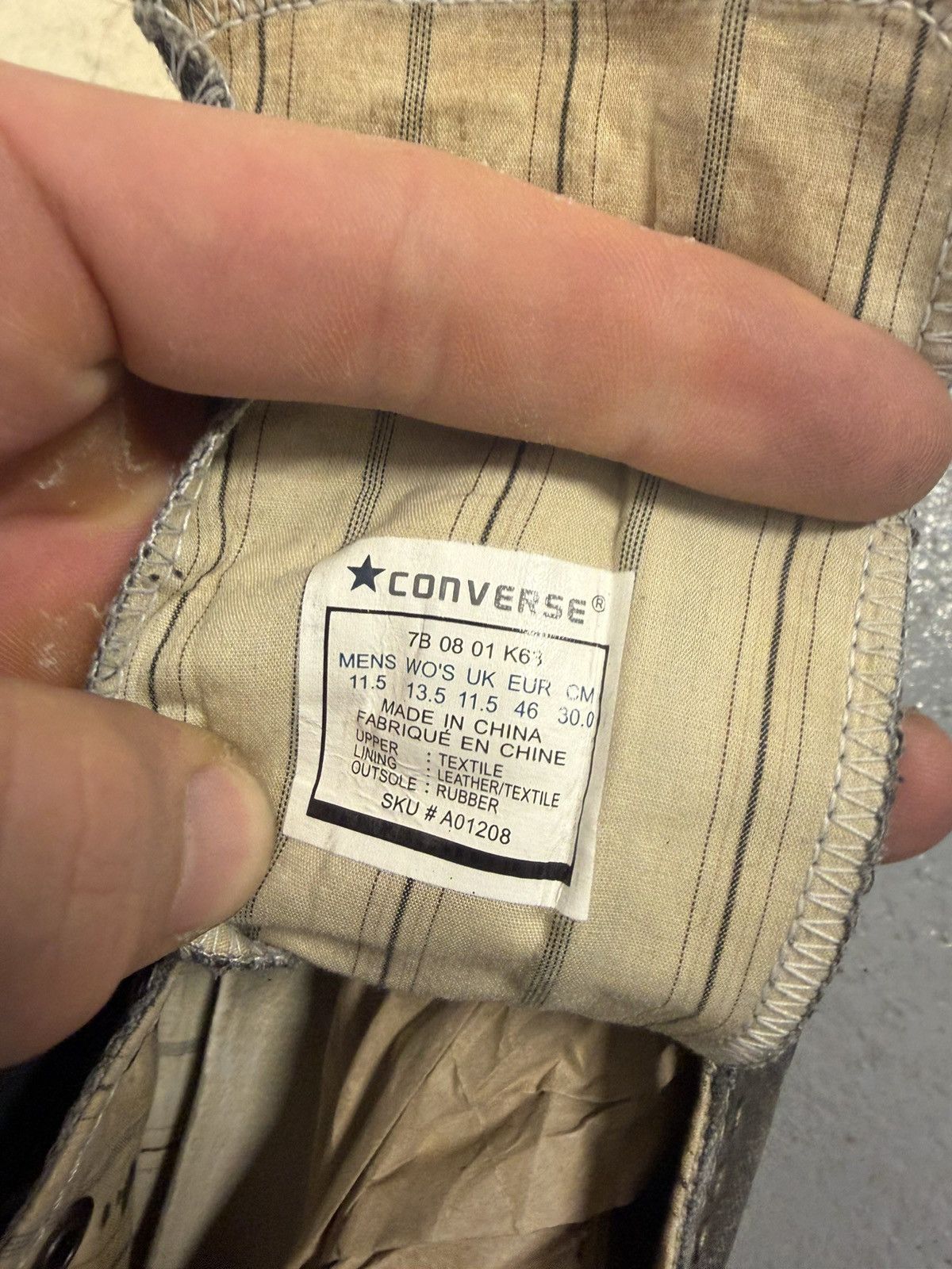 Converse × John Varvatos John Varvatos x Convers Metal Rivets Sneakers Size US 13 / EU 46 - 13 Thumbnail