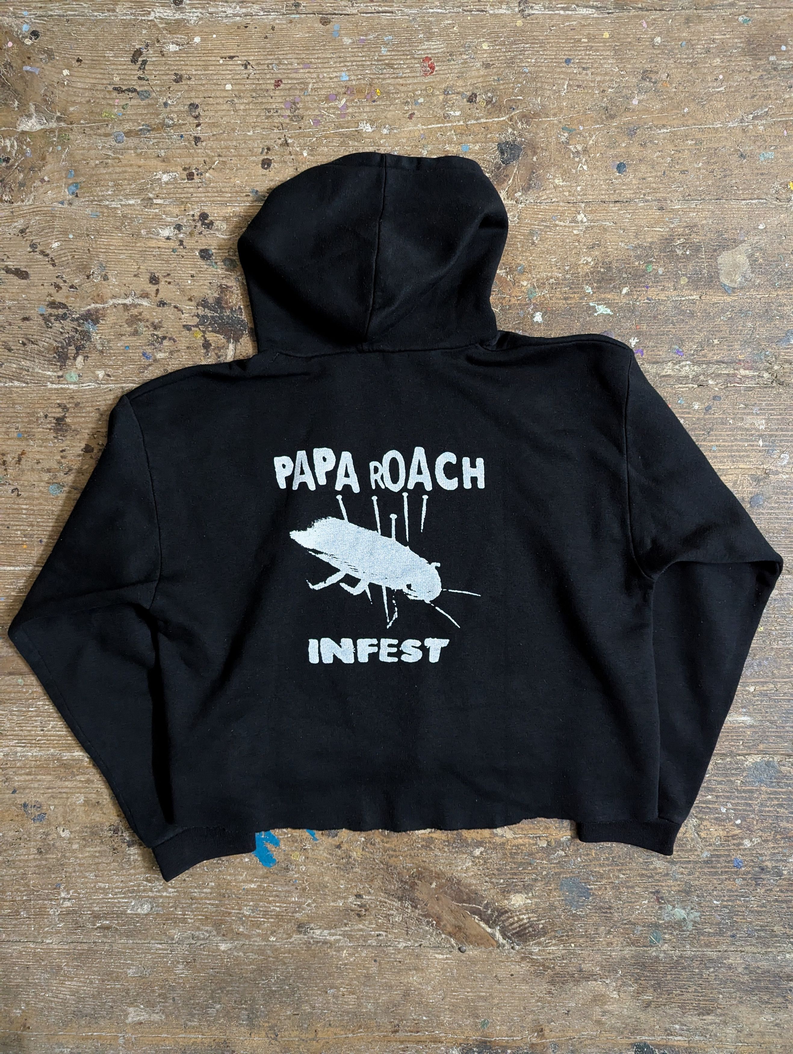 Band Tees 00s Papa Roach Infest Bootleg Cropped Promo Hoodie Size US M / EU 48-50 / 2 - 4 Thumbnail