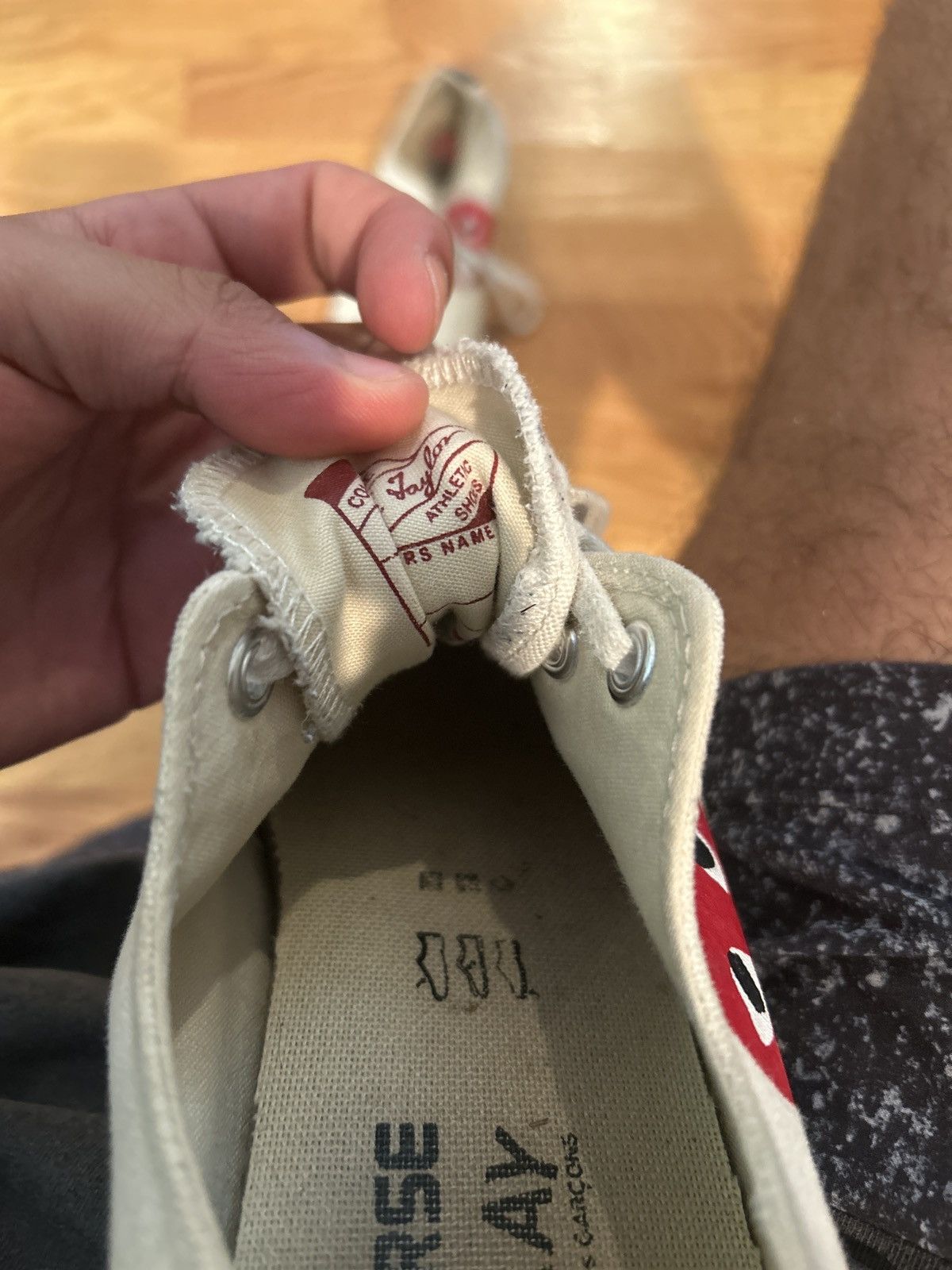 Comme des Garcons × Converse NEED GONE CDG Converse Low White size 9 Size US 9 / EU 42 - 6 Thumbnail