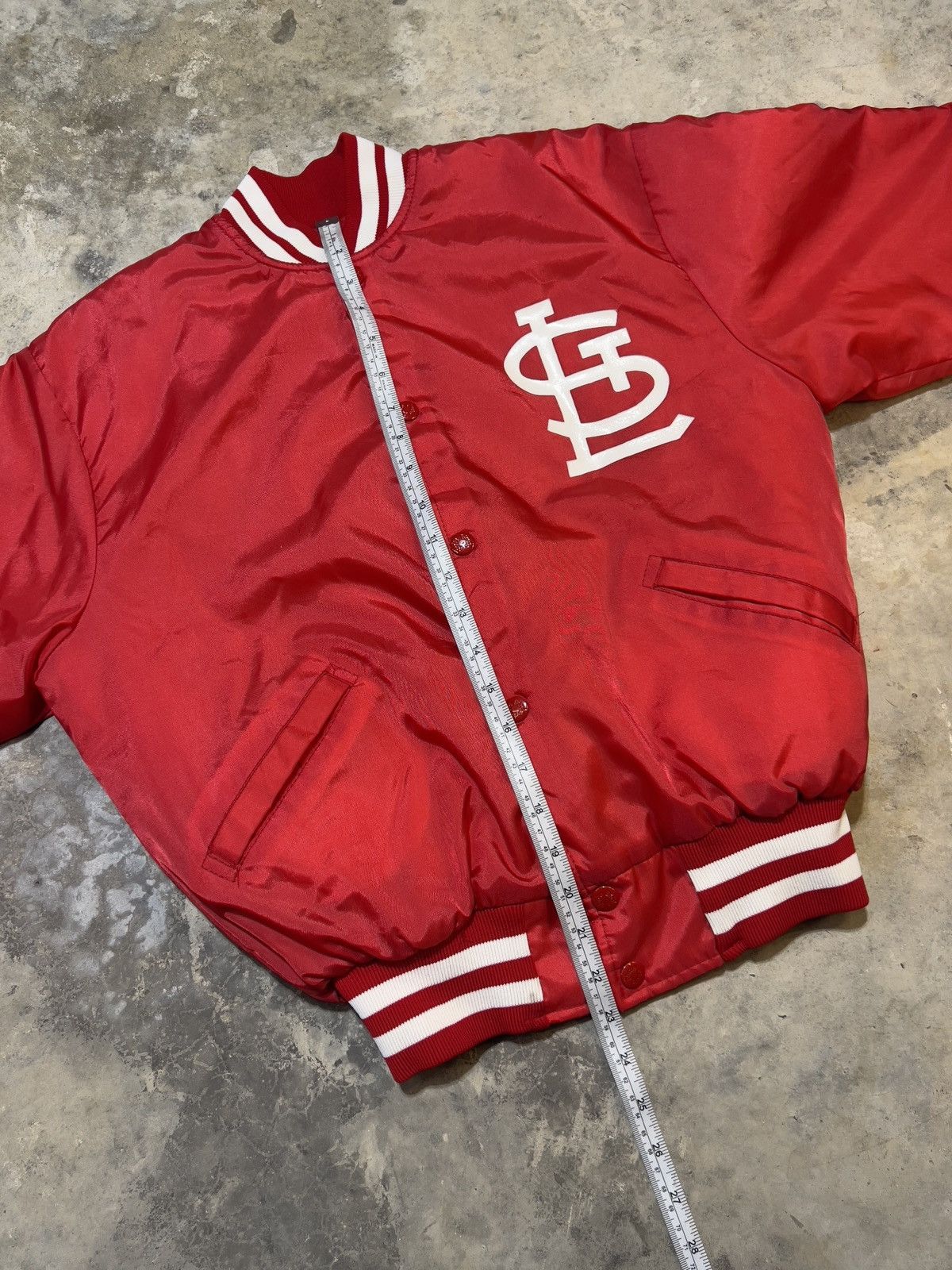 MLB vintage 80s St Louis Cardinals MLB baseball varsity jacket Size US L / EU 52-54 / 3 - 9 Thumbnail