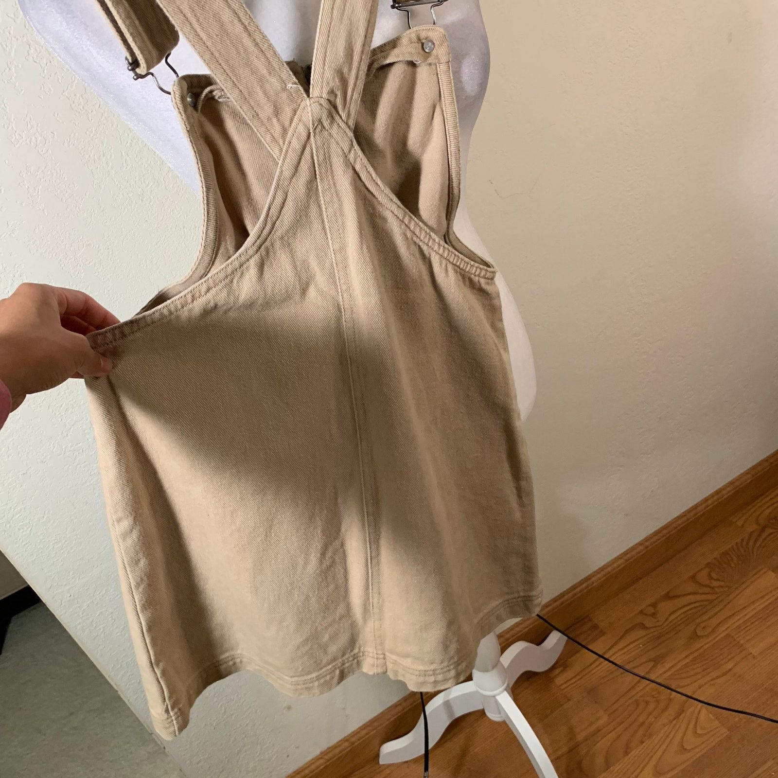 Kendall And Kylie Kendal & Kylie Overall Skirt Khaki Color Size S Size 27" / US 4 / IT 40 - 4 Thumbnail