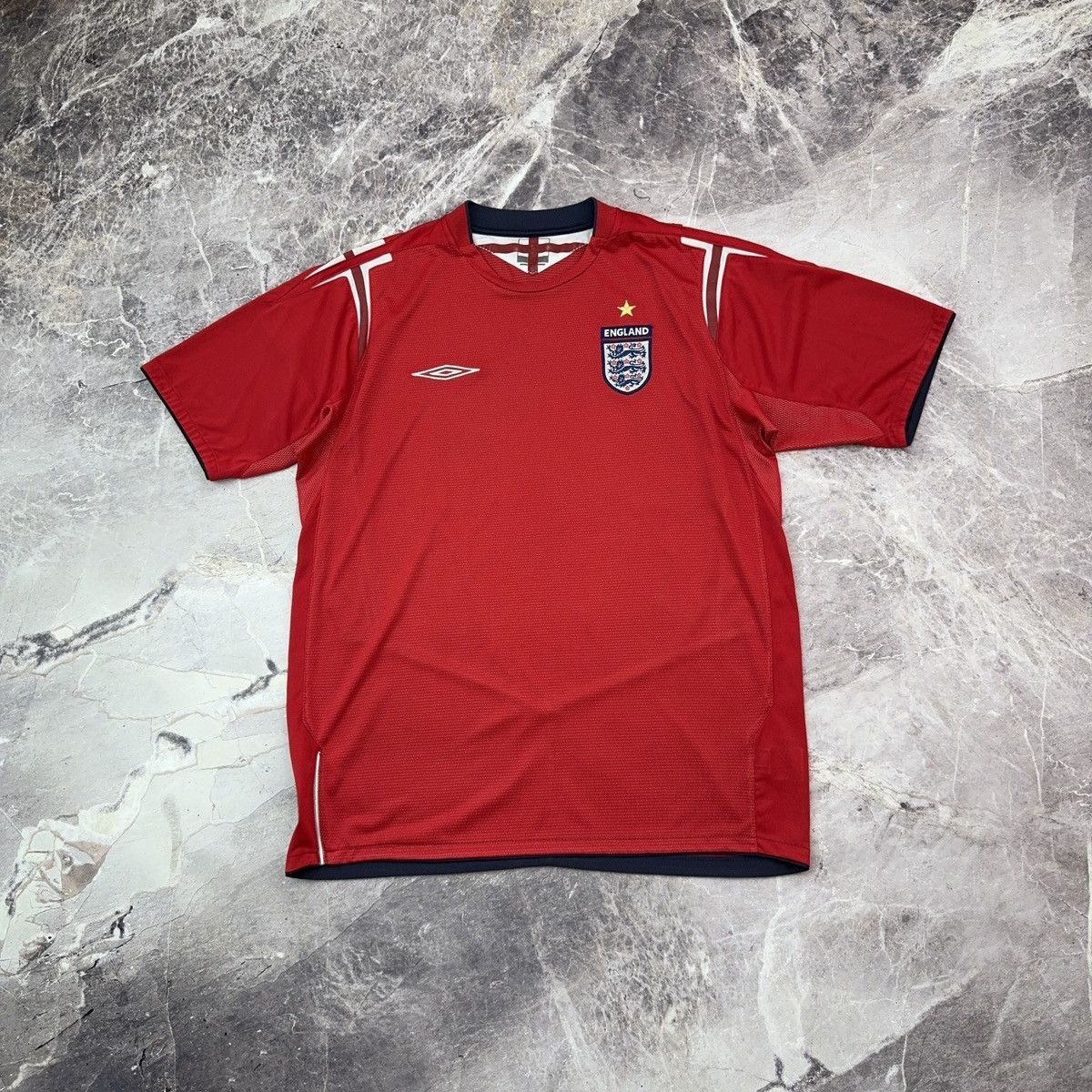 Umbro Umbro England Jersey 2004-06 Away Kit Soccer Football Shirt Size US L / EU 52-54 / 3 - 1 Thumbnail