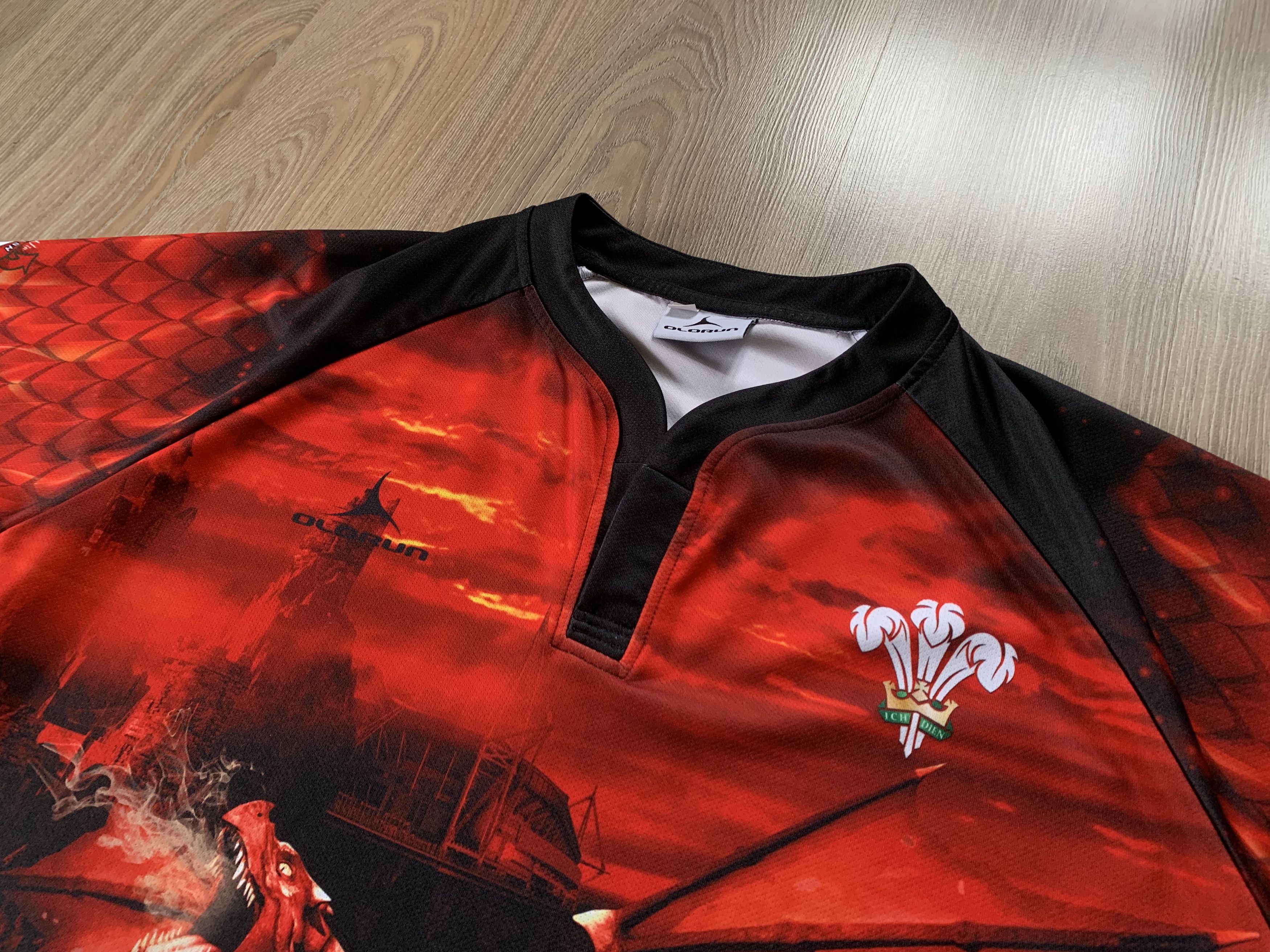 Vintage Olorun Sports Wales Rugby Jersey Size US XL / EU 56 / 4 - 4 Thumbnail