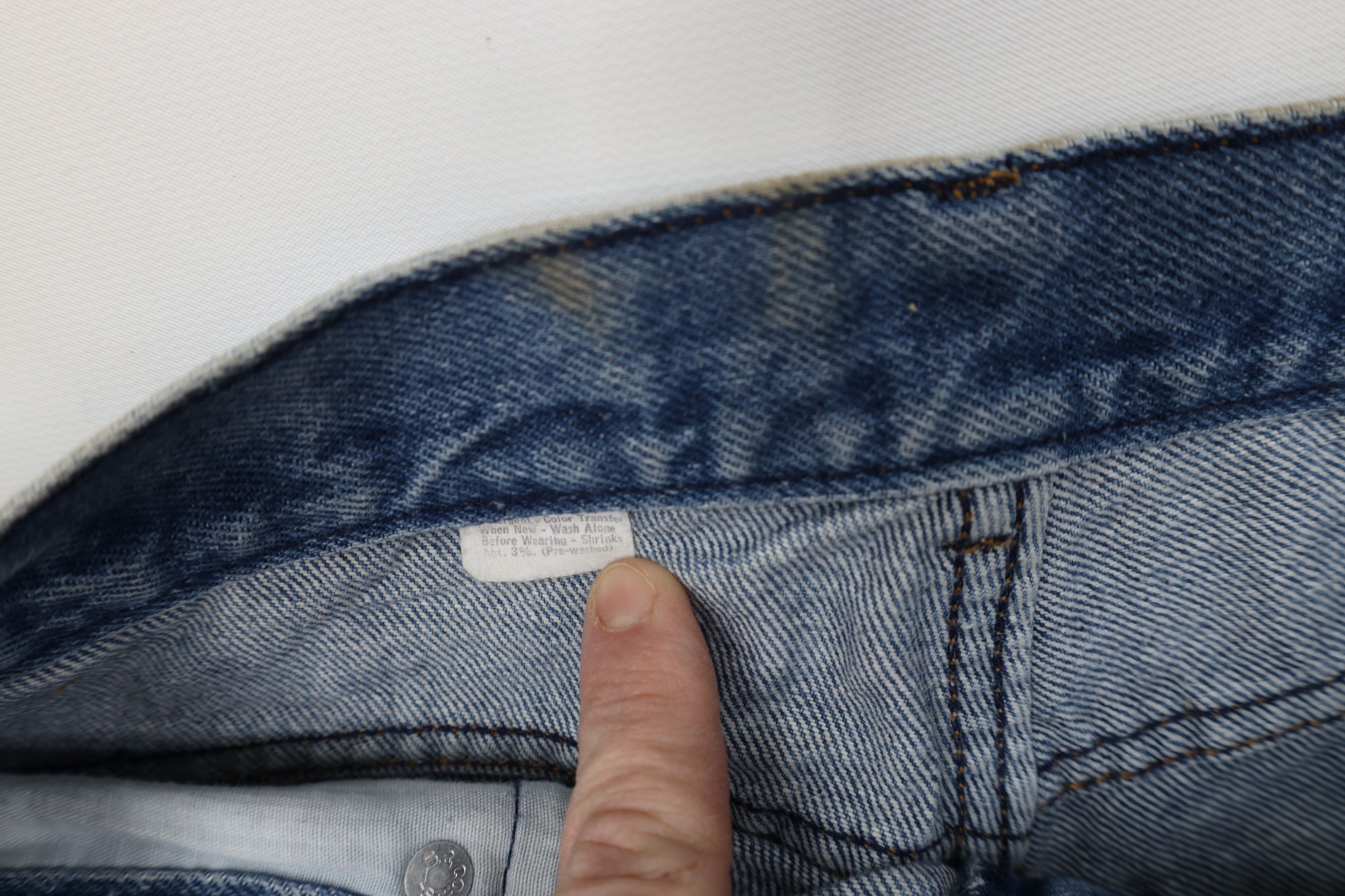 Levi's Vintage 70s 80s Levis Relaxed Fit Straight Leg Jeans USA Size 34" / US 12 / IT 48 - 9 Thumbnail