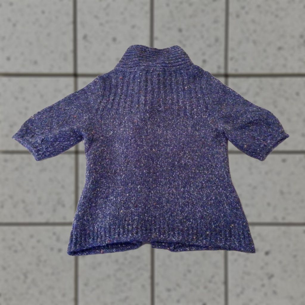 Express Womens Express Jacket Sweater S Small Blue Cotton Wool Jacket Sweater Womens S Blue Cotton Wool Express Size S / US 4 / IT 40 - 1 Thumbnail