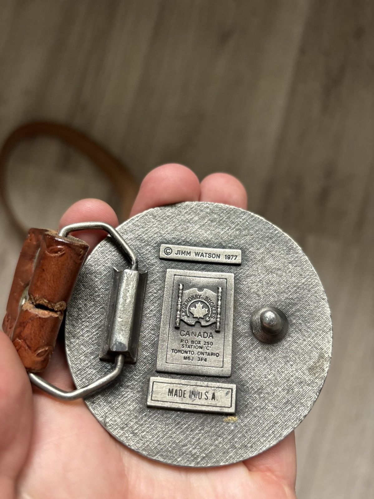 Other Jimm Watson 1977 – Canada 5 Cents 1937 Beaver Belt Buckle Size ONE SIZE - 8 Thumbnail