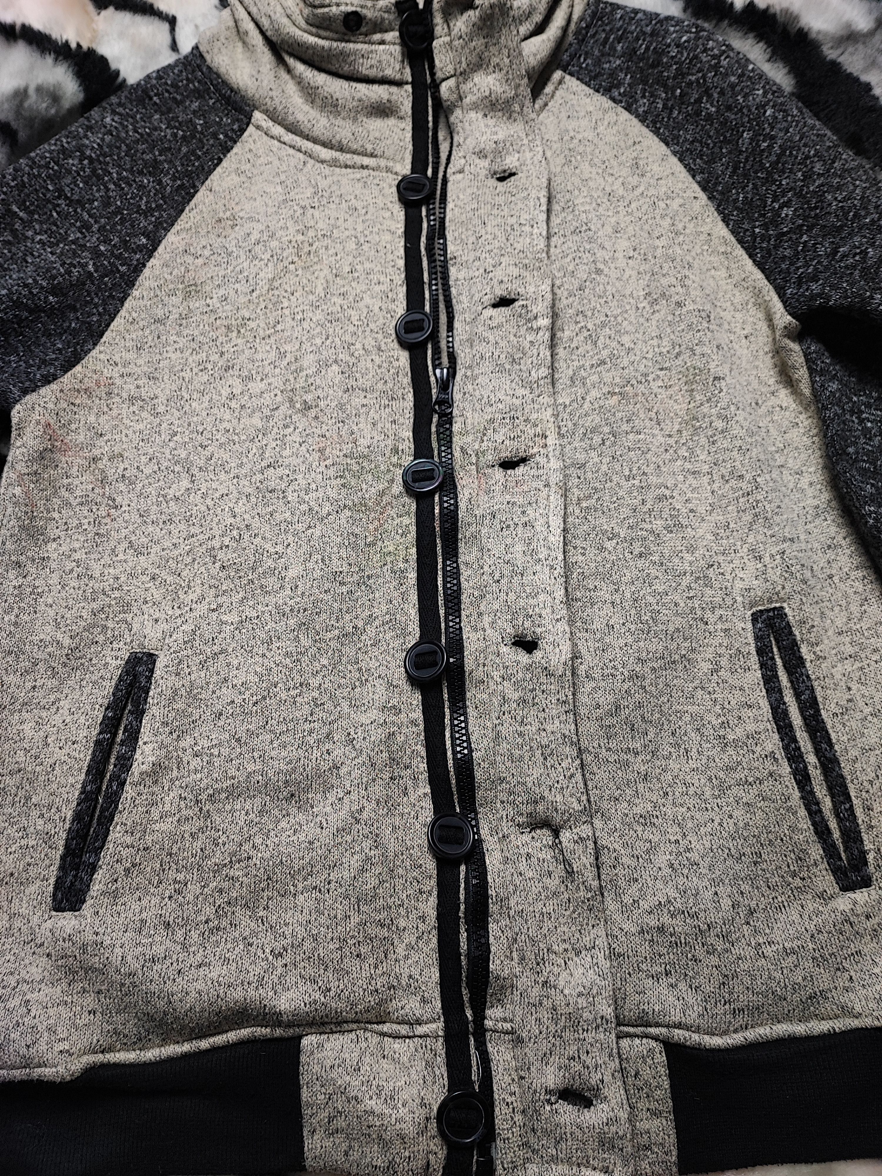 Japanese Brand Avail Avant Garde Knit Wool Jacket Size US L / EU 52-54 / 3 - 12 Thumbnail