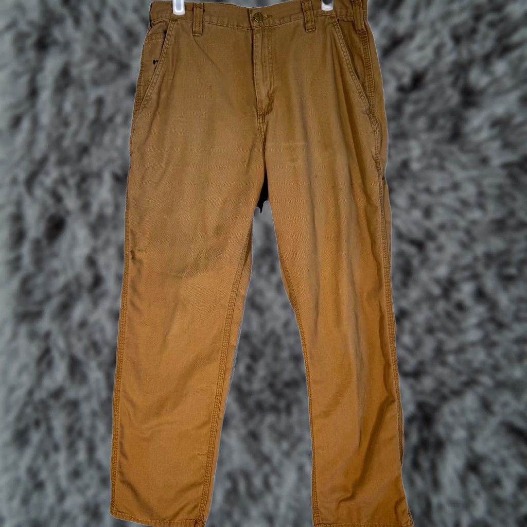 Carhartt Carhartt Carpenter Pants Men’s 32 x 30 Brown Dungaree Fit Straight Workwear Pants Size US 32 / EU 48 - 1 Thumbnail