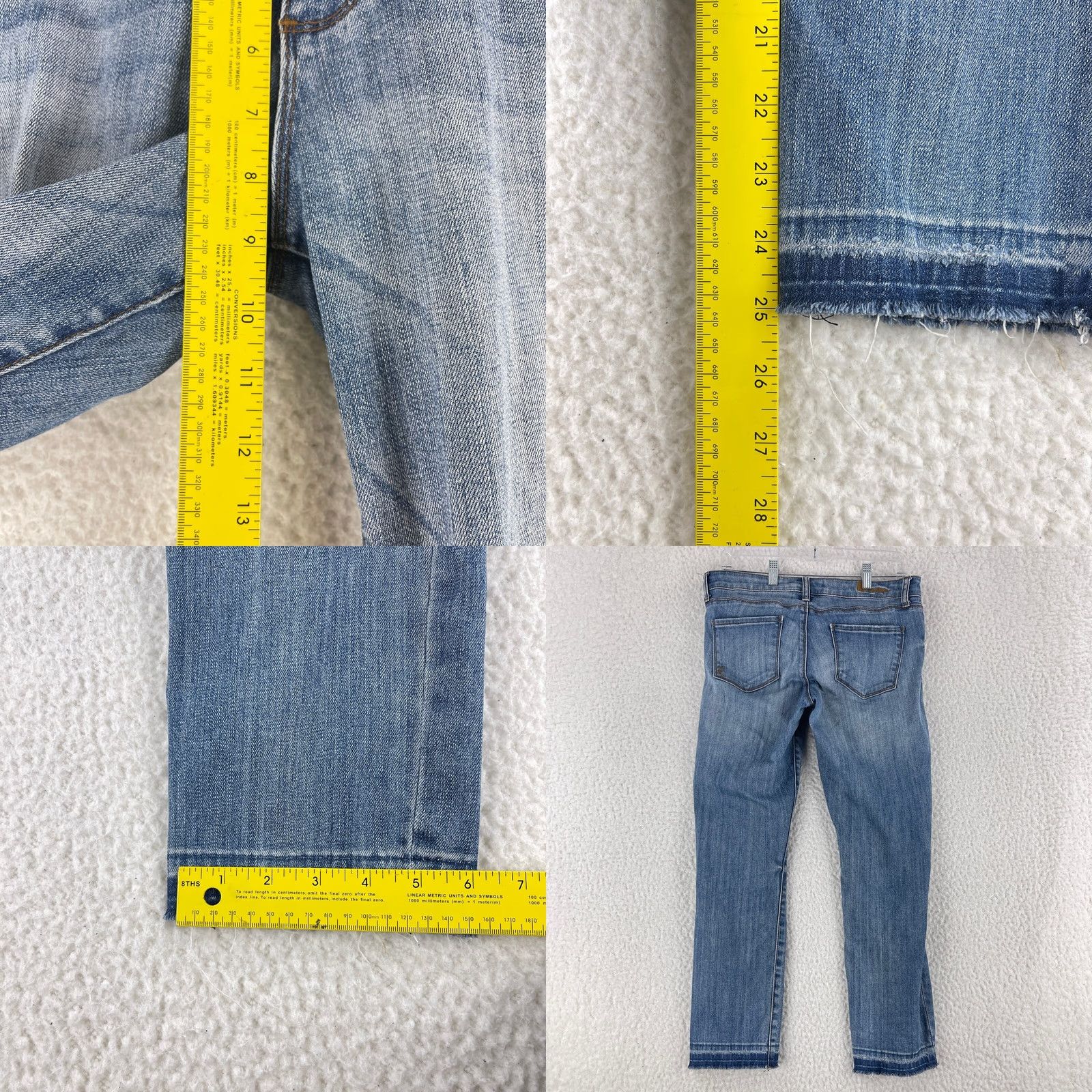 Vintage KUT from the Kloth Jeans Womens Size 6 Blue Denim Straight Leg Mid-Rise Casual Size 28" / US 6 / IT 42 - 8 Thumbnail