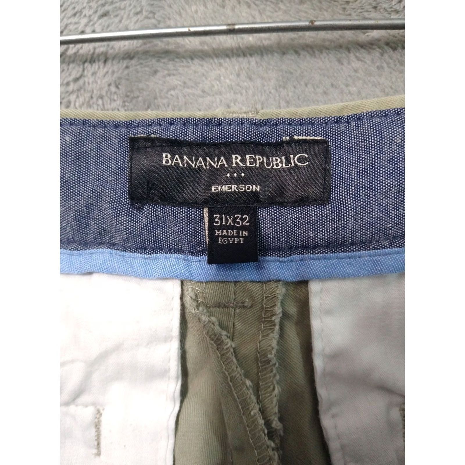 Banana Republic Banana Republic Pants Mens 31x32 Beige Emerson Chino Straight Leg Flat Front Casual Pant Size US 31 - 7 Thumbnail