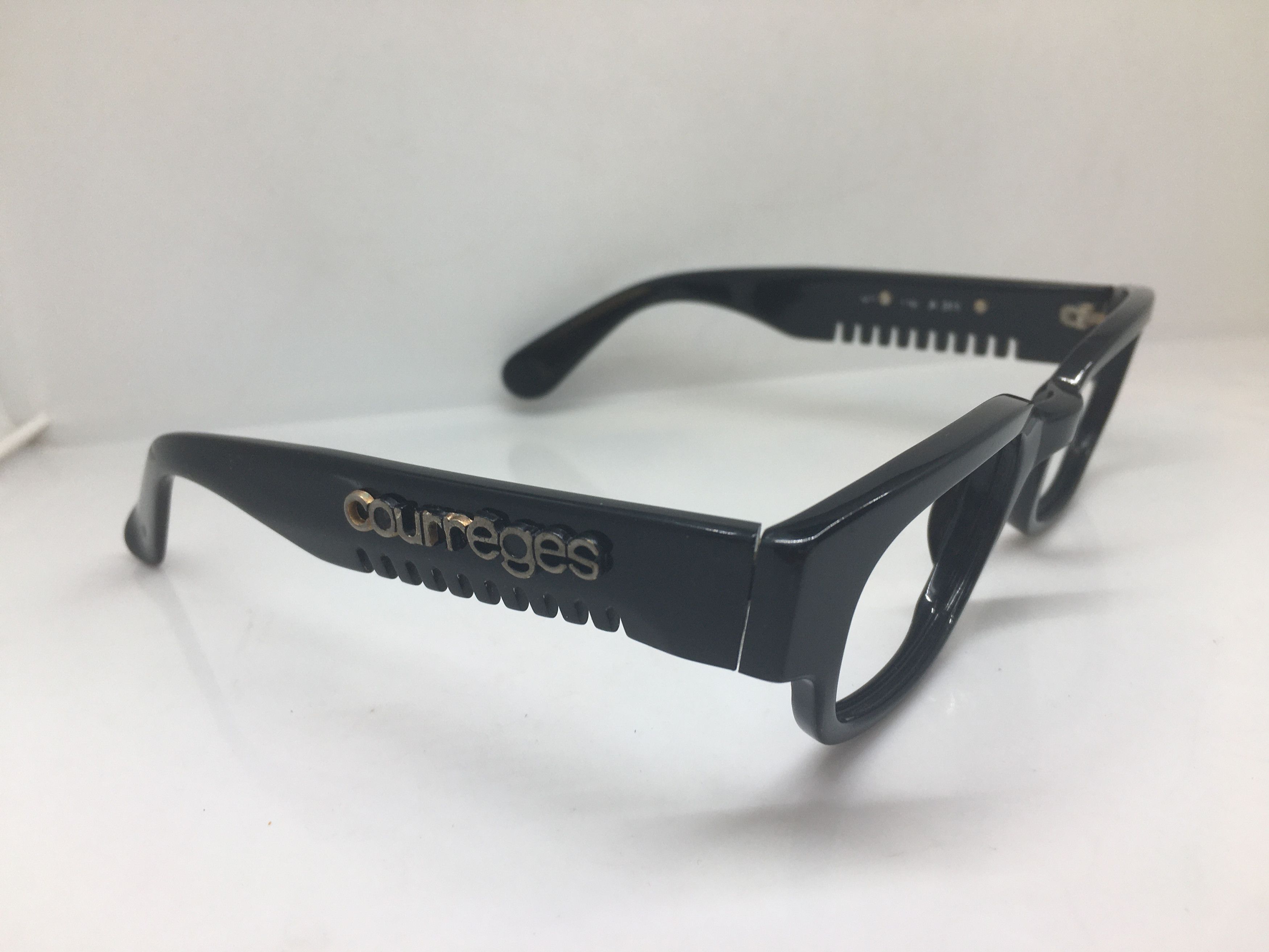 Courreges Vintage 70s Courreges Black Rx Eyeglasses France Size ONE SIZE - 1 Thumbnail