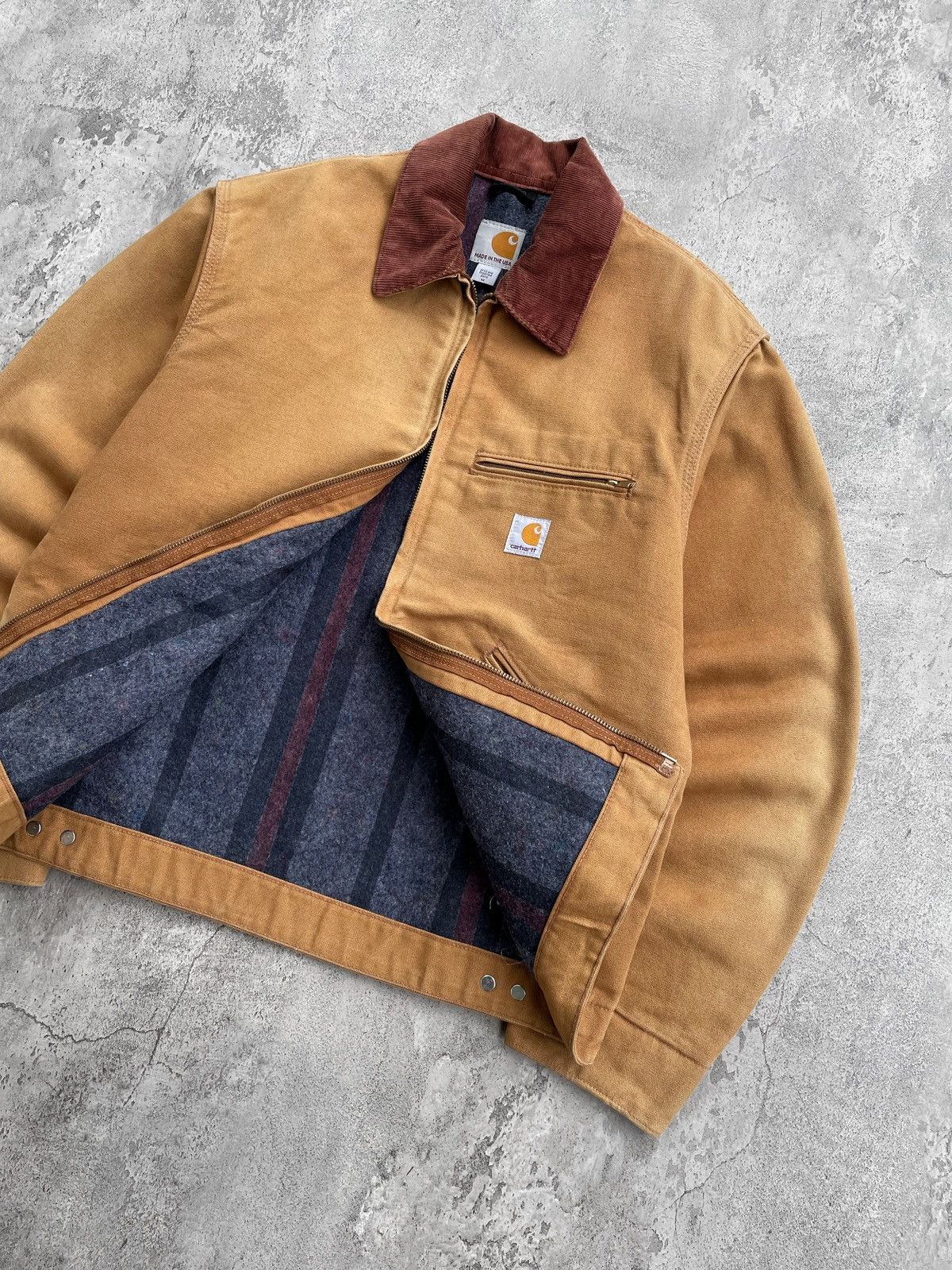 Carhartt 16' Faded Brown Tan Carhartt Detroit Jacket J001 BRN Size US M / EU 48-50 / 2 - 5 Thumbnail