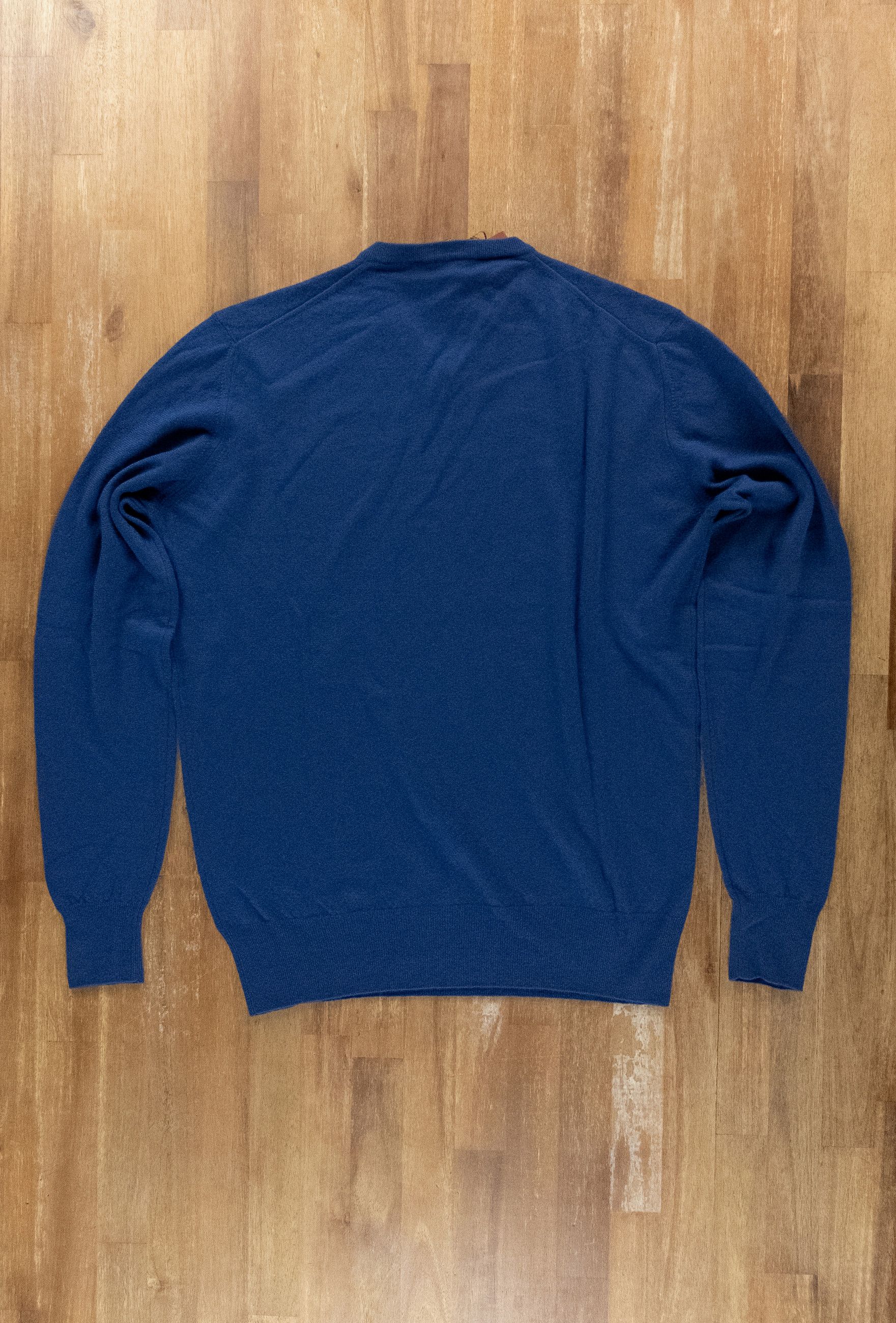Loro Piana LORO PIANA blue lightweight baby cashmere v-neck sweater S Size US S / EU 44-46 / 1 - 6 Thumbnail