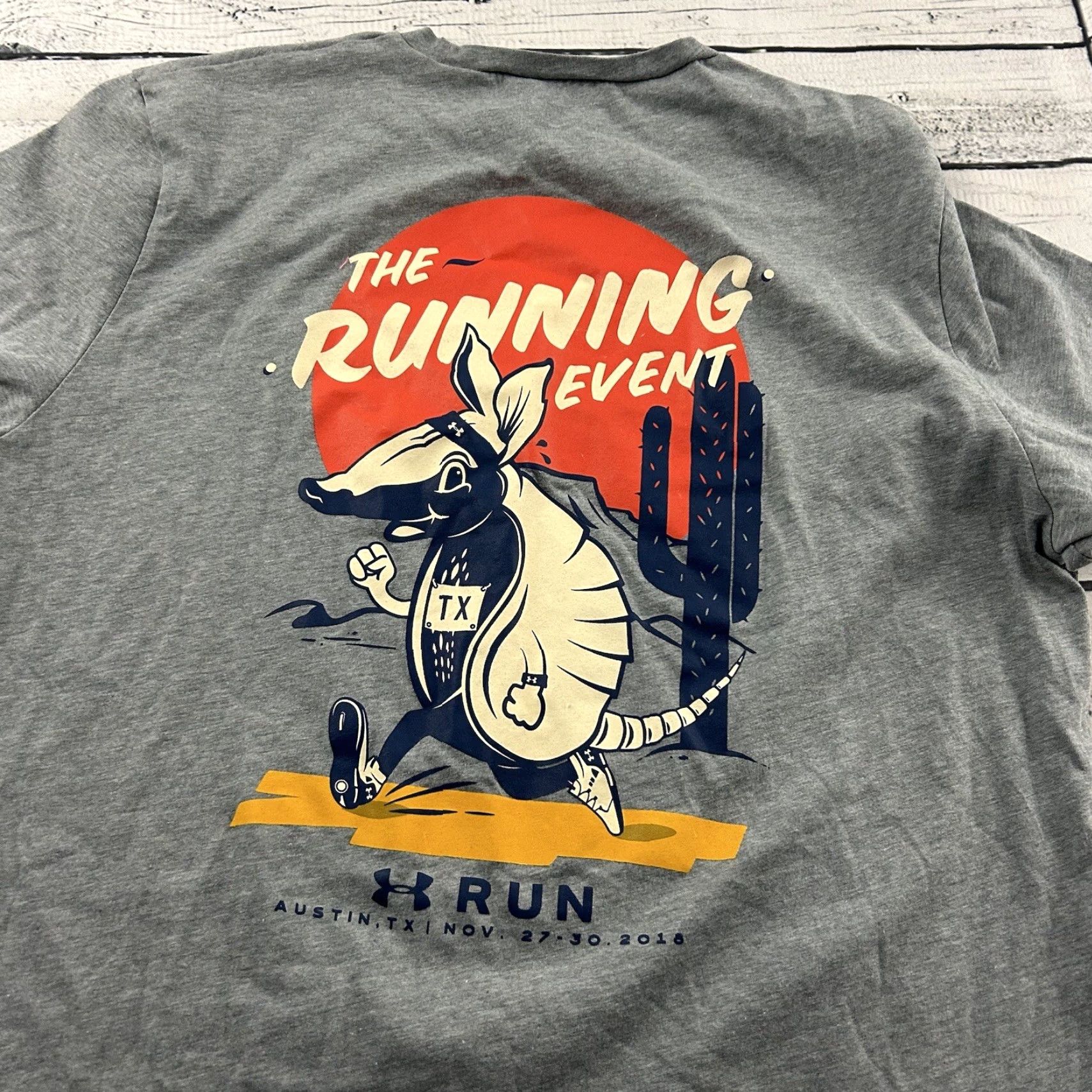 Under Armour Under Armour TRE The Running Event Short Sleeve Athletic T Shirt Mens Medium Gray HeatGear Solid Lightweight Size US M / EU 48-50 / 2 - 6 Thumbnail