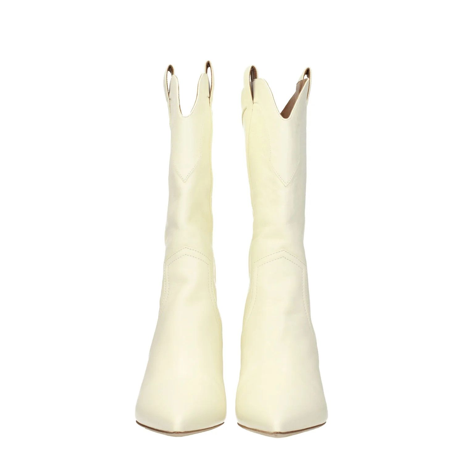 Paris Texas ob1o1e1124 Leather Ankle Boots in Beige Size US 9 / IT 39 - 3 Thumbnail