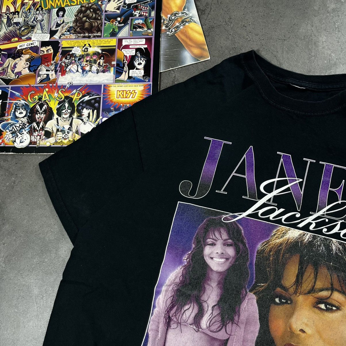 Rap Tees Janet Jackson 00s Vintage Big Logo Pop Star Tee Tshirt Size US L / EU 52-54 / 3 - 3 Thumbnail