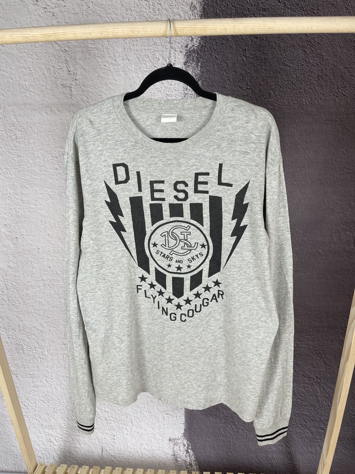 Diesel Diesel vintage y2k flying cougar long sleeve tee shirt Size US M / EU 48-50 / 2 - 1 Thumbnail