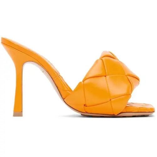 Bottega Veneta o1n1vont0125 Lido Mules in Tangerine Size US 12 / IT 42 - 1 Thumbnail